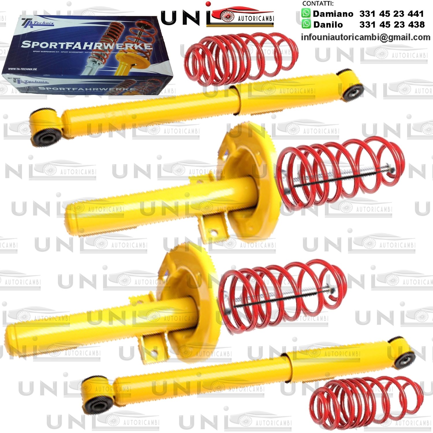 Kit Assetto Sportivo Fisso Tatechnix Ford Galaxy (WGR) da 1995 a 2006