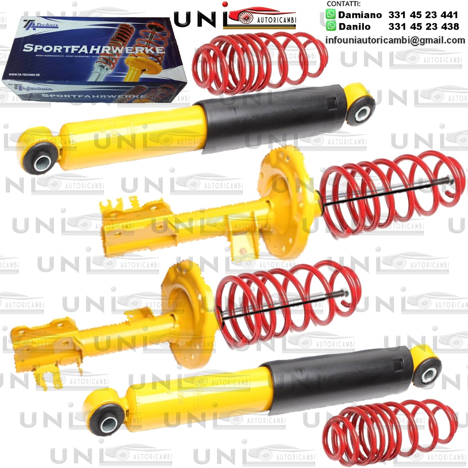 Kit Assetto Sportivo Fisso Tatechnix Ford KA (RU8) da 2008 a 2016