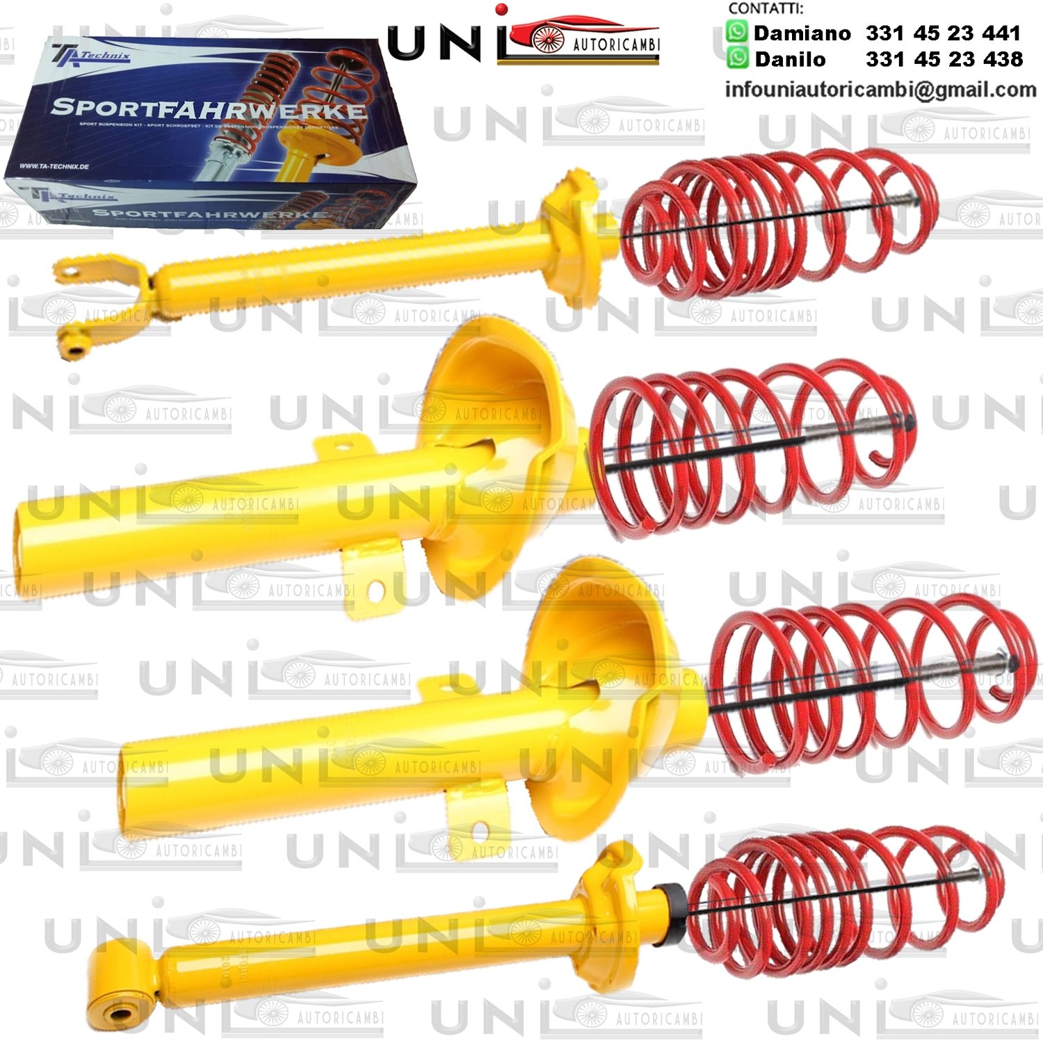 Kit Assetto Sportivo Fisso Tatechnix Mazda 121 lll (JASM / JBSM) da 1998 a 2000