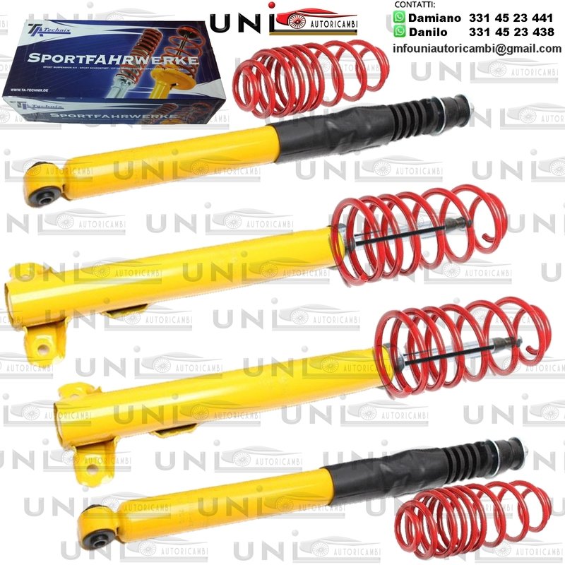 Kit Assetto Sportivo Fisso Tatechnix Mercedes Benz 190er (W201) da 1982 a 1993