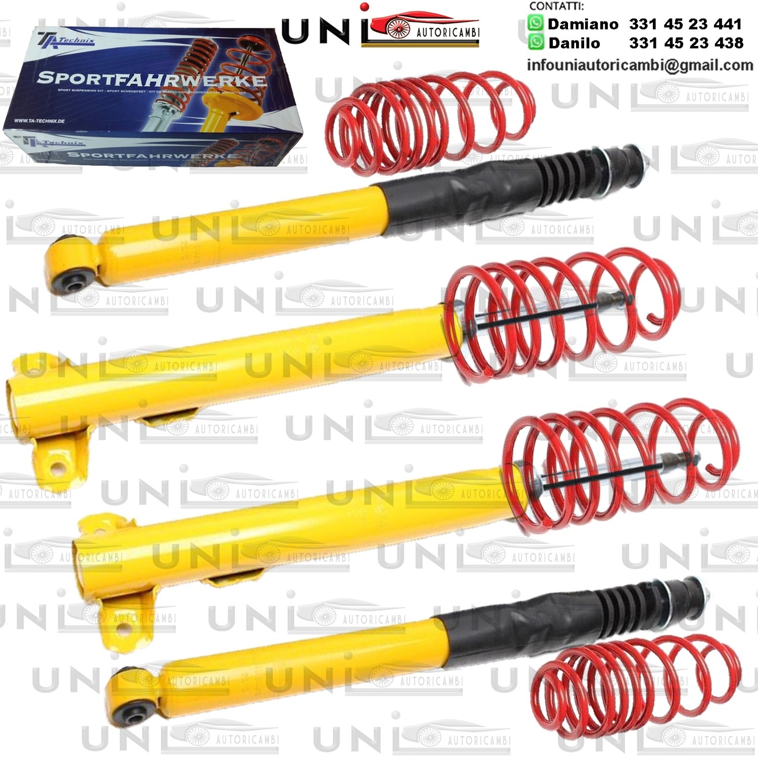 Kit Assetto Sportivo Fisso Tatechnix Mercedes Benz 190er (W201) da 1982 a 1993