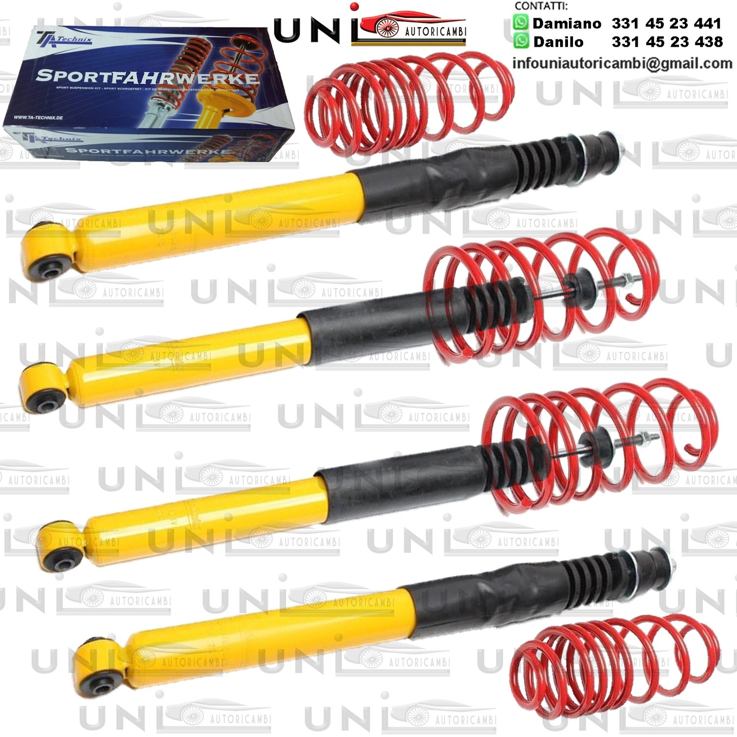 Kit Assetto Sportivo Fisso Tatechnix Mercedes Benz C-Classe (W202) da 1993 a 12.1995