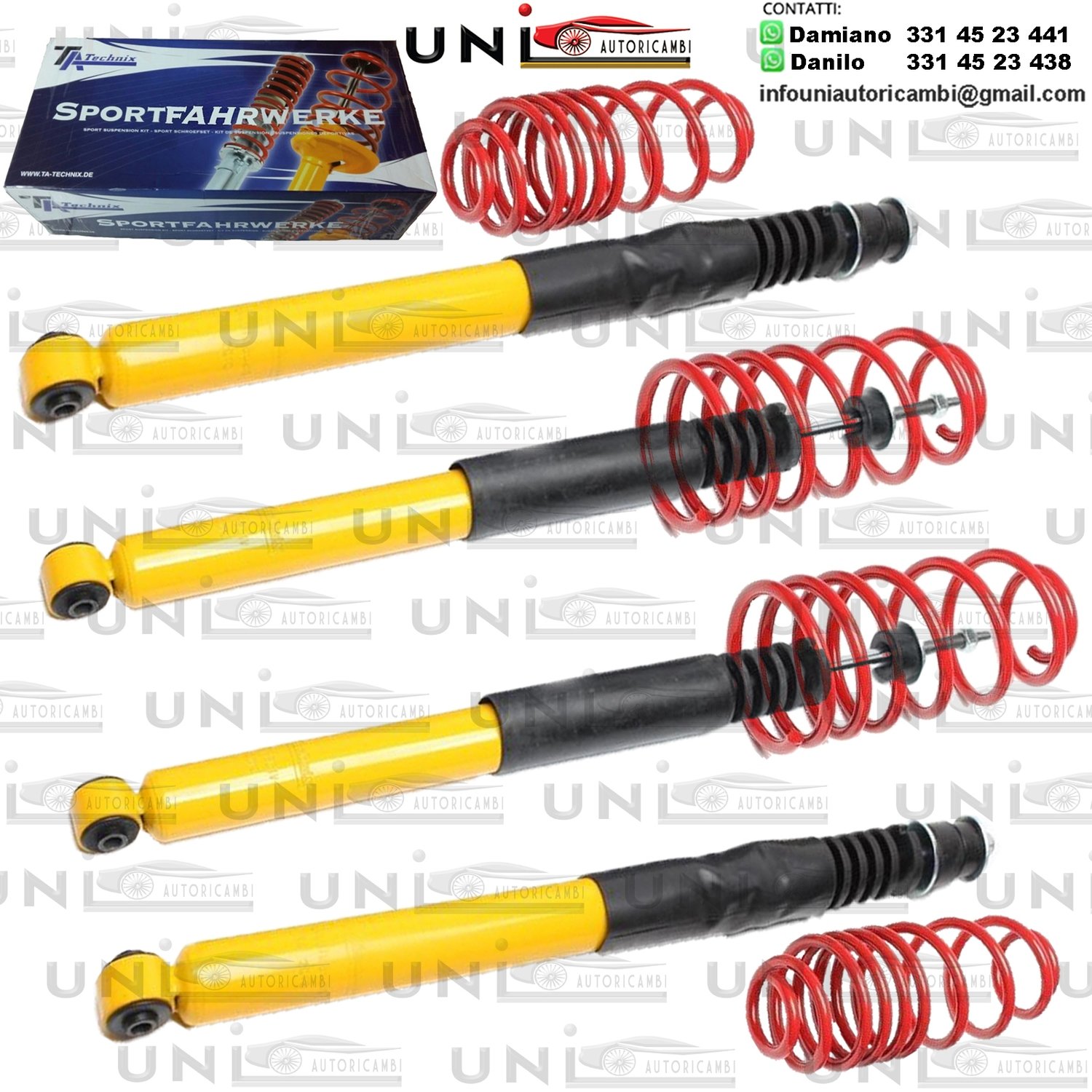 Kit Assetto Sportivo Fisso Tatechnix Mercedes Benz C-Classe (W202) da 1996 a 2000