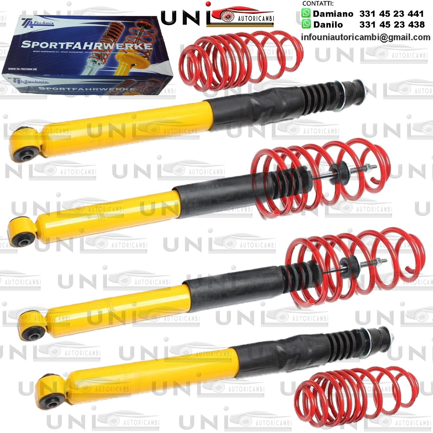 Kit Assetto Sportivo Fisso Tatechnix Mercedes Benz E-Classe Berlina (W210) da 1995 a 2002