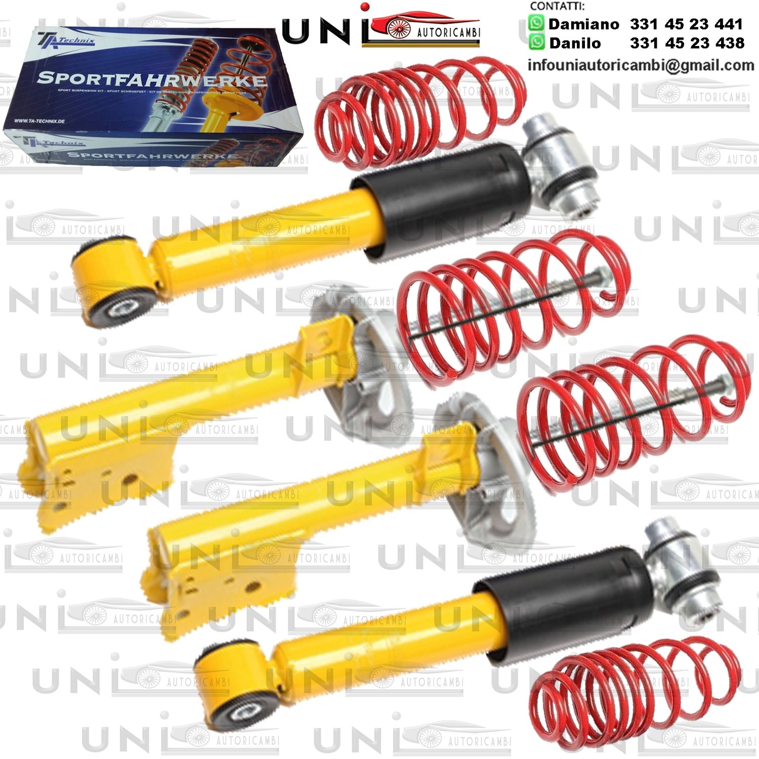 Kit Assetto Sportivo Fisso Tatechnix Mercedes Benz A-Classe (W168) da 1997 a 2004