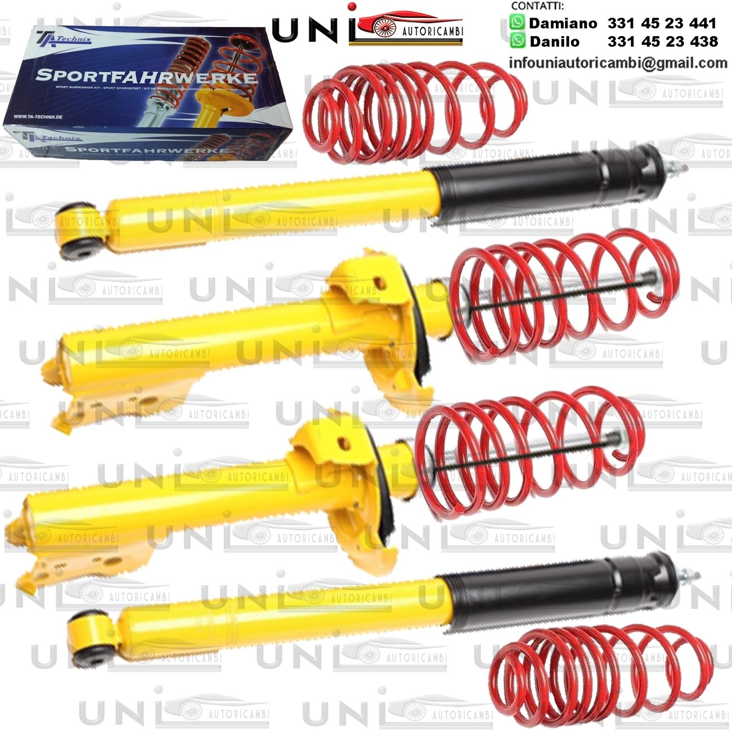 Kit Assetto Sportivo Fisso Tatechnix Mercedes Benz A-Classe (W169) da 2004 a 2012