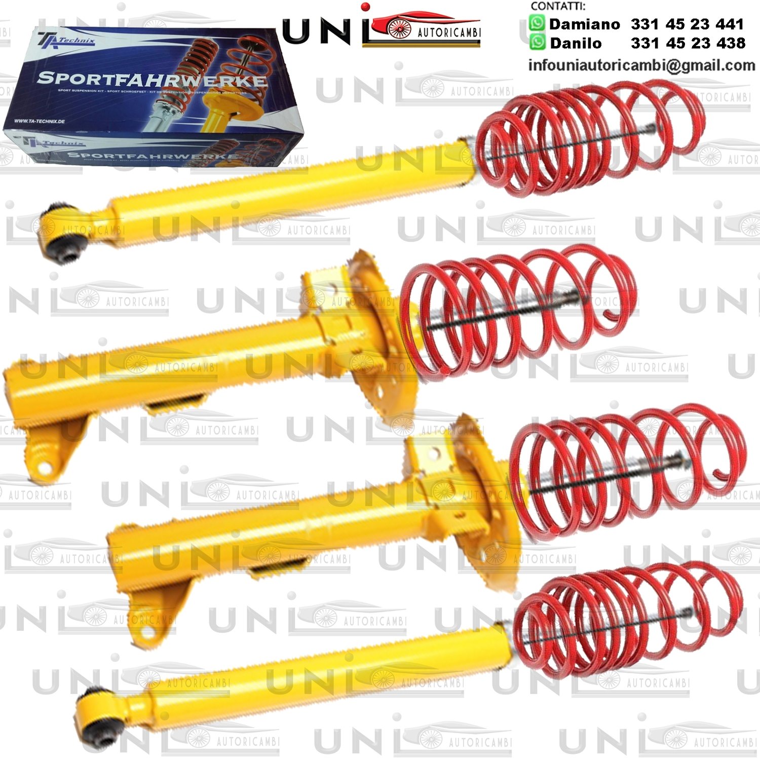 Kit Assetto Sportivo Fisso Tatechnix Mercedes Benz C-Classe (W204) da 2007 a 2014