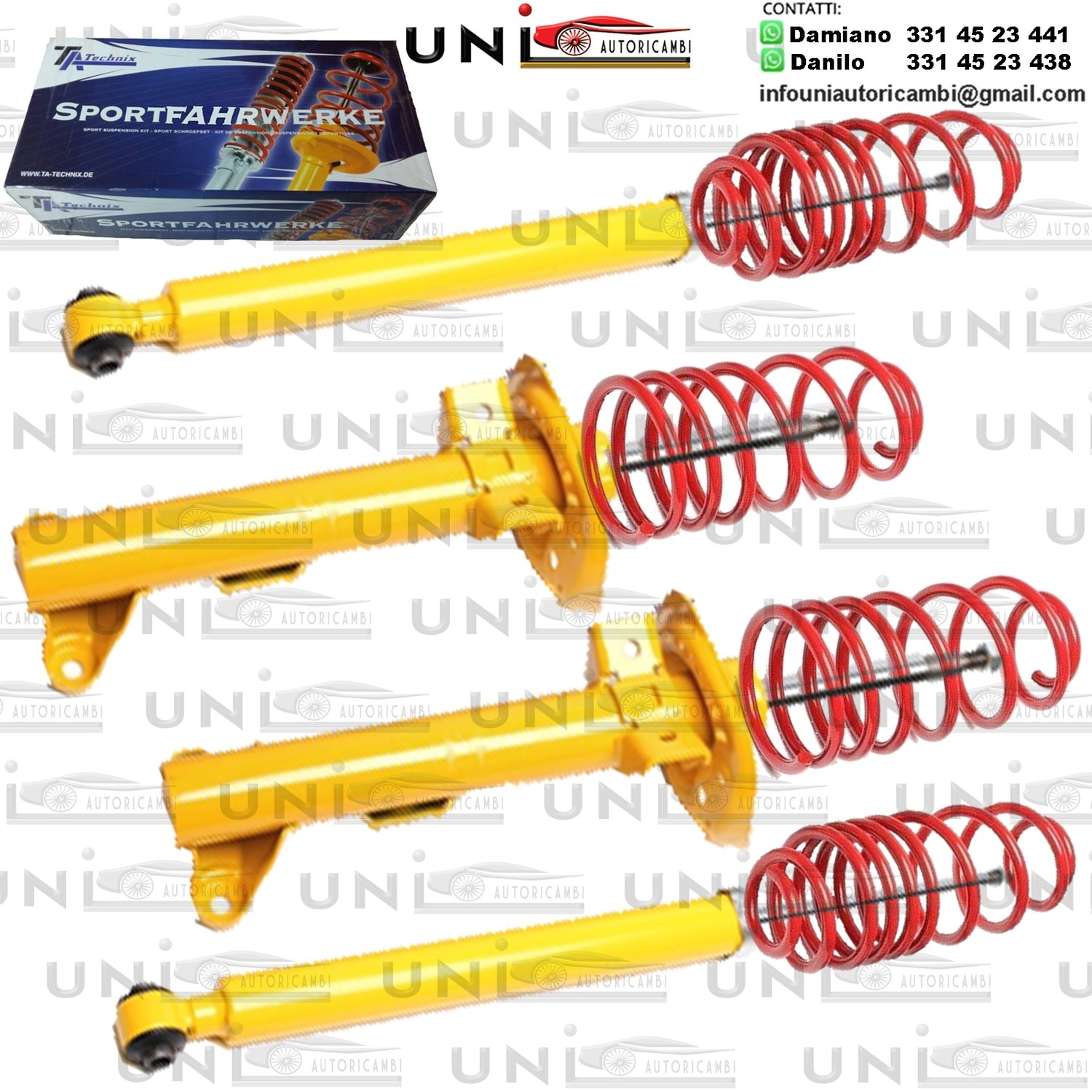 Kit Assetto Sportivo Fisso Tatechnix Mercedes Benz C-Classe Berlina (W204) da 2007 a 2014