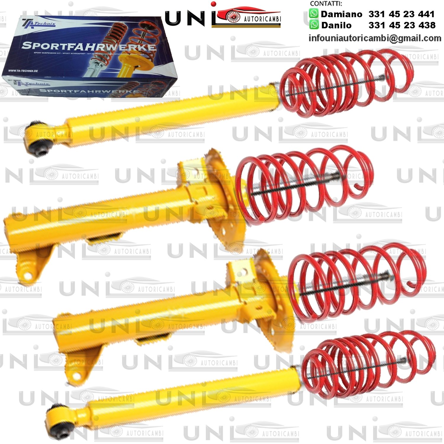 Kit Assetto Sportivo Fisso Tatechnix Mercedes Benz C-Classe Berlina (W204) da 2007 a 2014