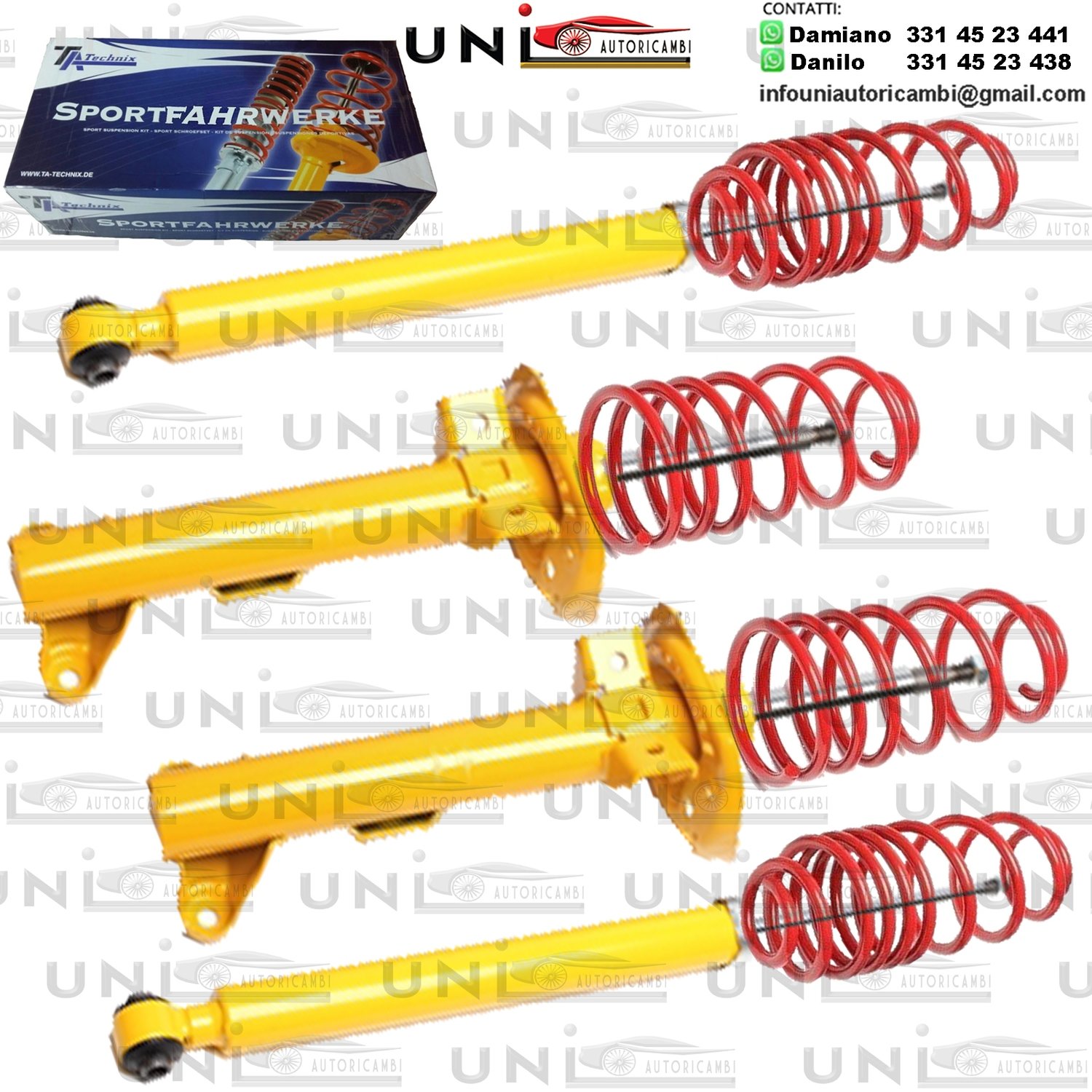 Kit Assetto Sportivo Fisso Tatechnix Mercedes Benz C-Classe Berlina (W204) da 2007 a 2014