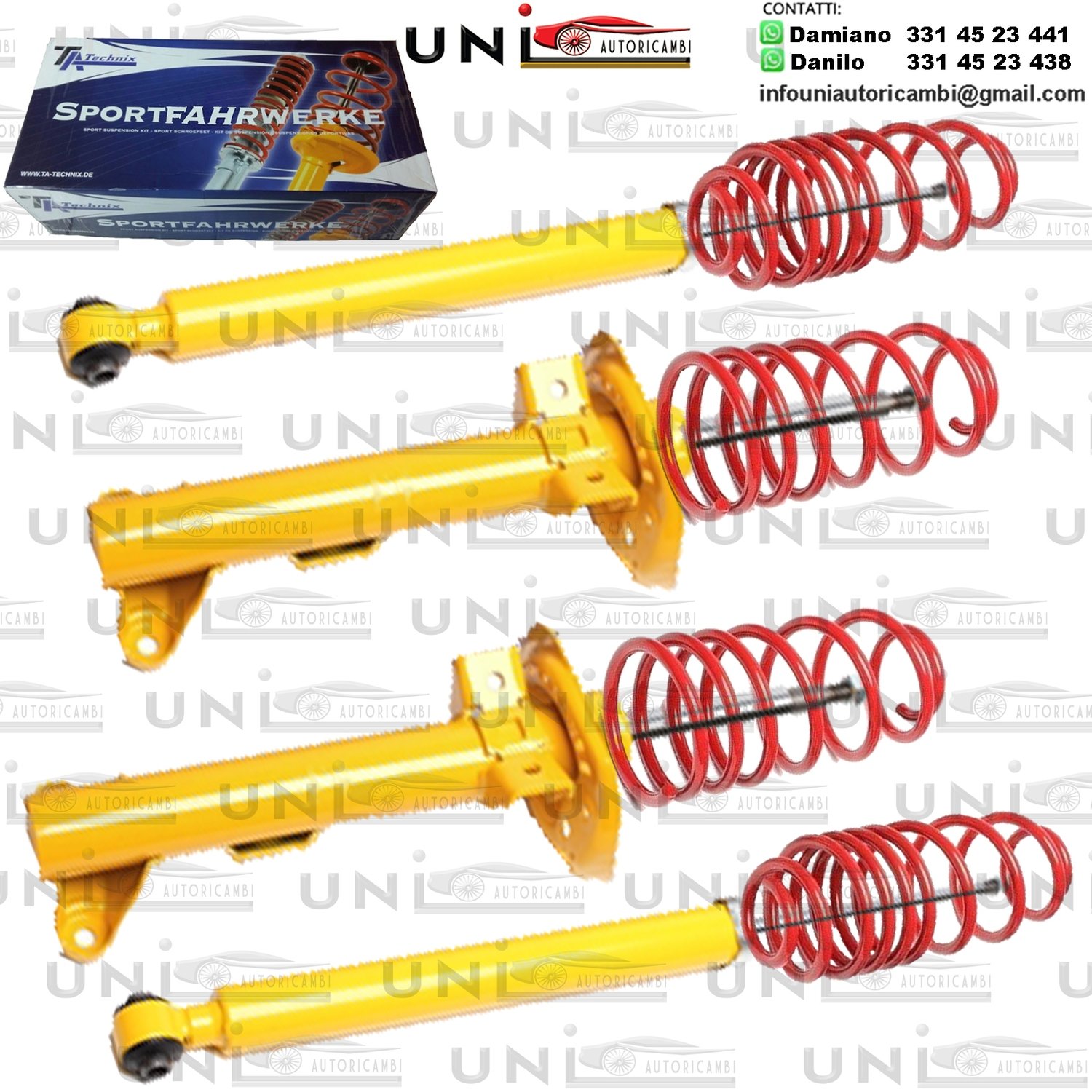 Kit Assetto Sportivo Fisso Tatechnix Mercedes Benz C-Classe Berlina (W204) da 2007 a 2014