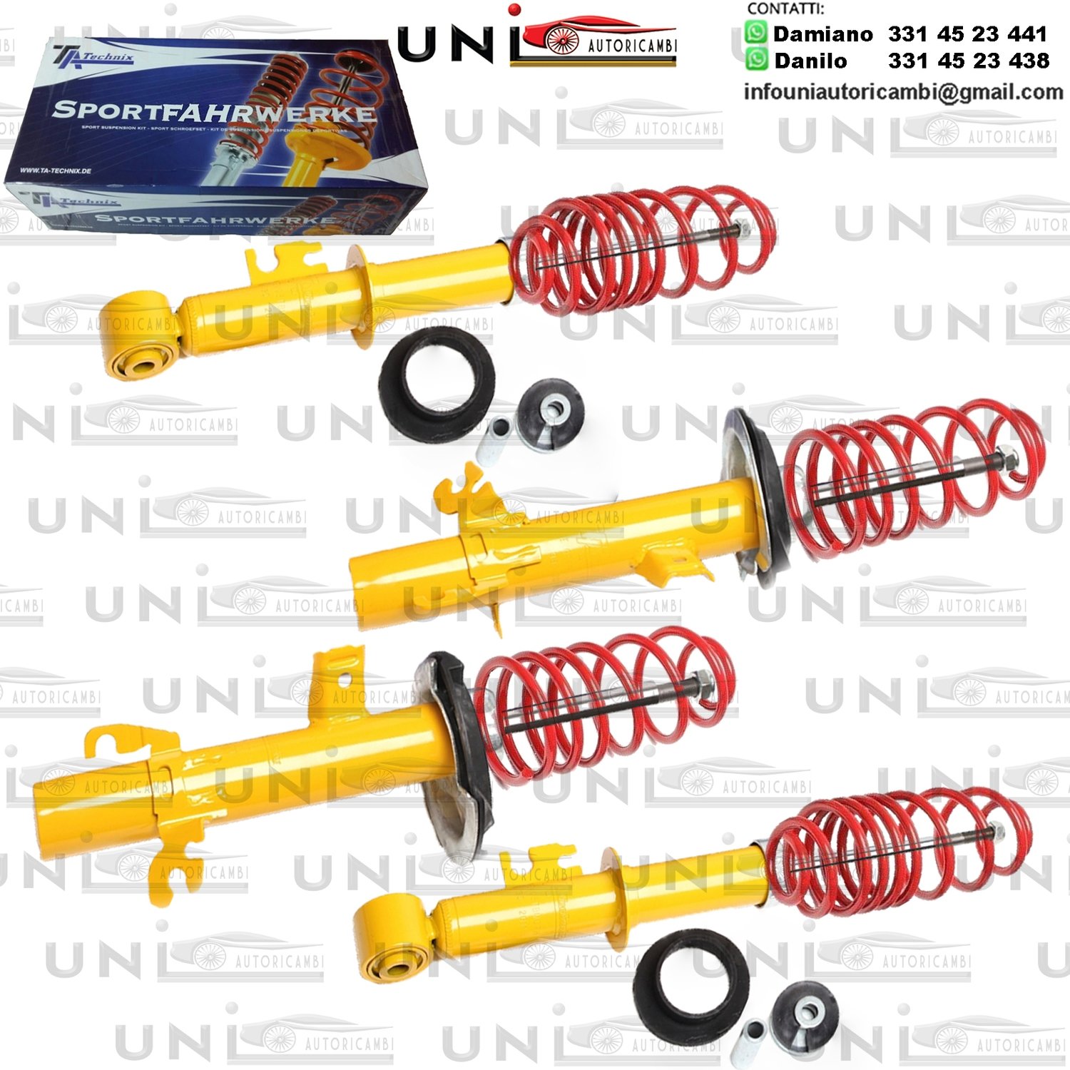 Kit Assetto Sportivo Fisso Tatechnix Mini Cooper S (R53) da 04.2002 a 2006