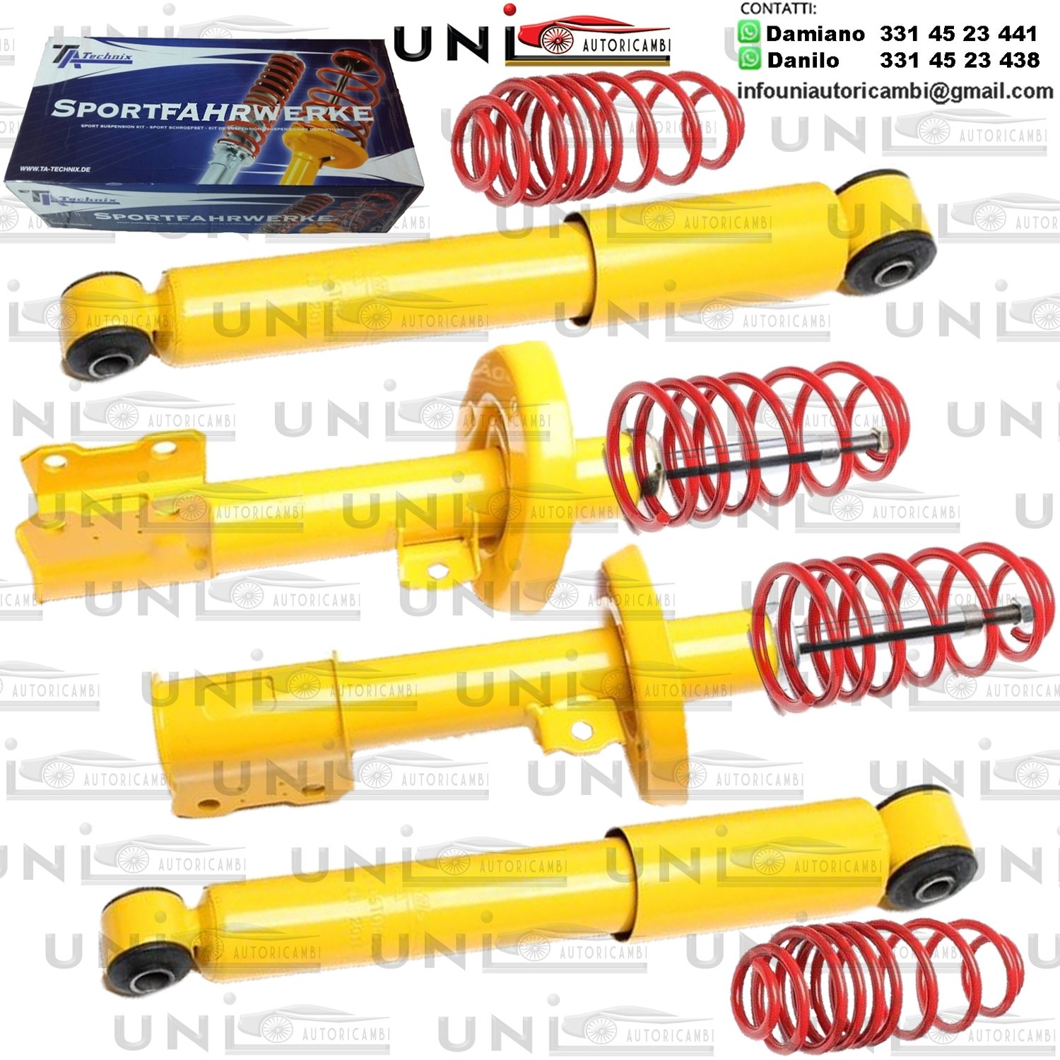 Kit Assetto Sportivo Fisso Tatechnix Opel Astra G (T98) da 03.1998 a 02.2004