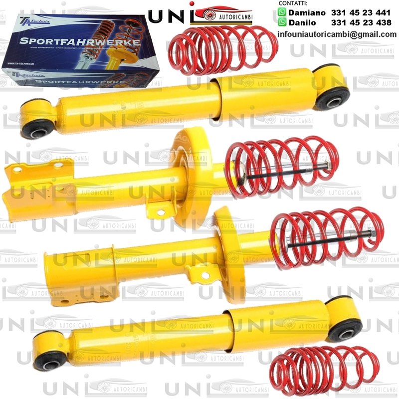 Kit Assetto Sportivo Fisso Tatechnix Opel Astra G Berlina + Hatchback (T98) da 03.1998 a 02.2004