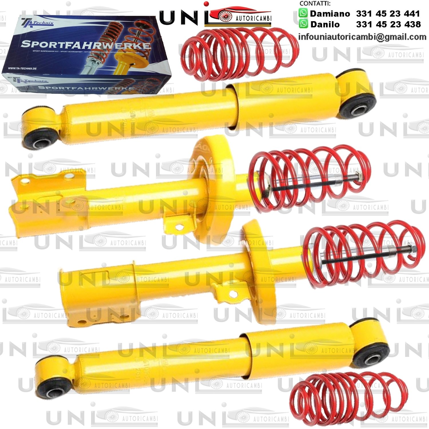 Kit Assetto Sportivo Fisso Tatechnix Opel Astra G Coupe / Cabrio (T98 C) da 03.1998 a 10.2005