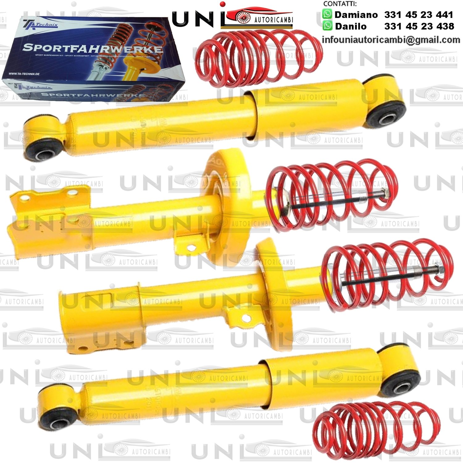 Kit Assetto Sportivo Fisso Tatechnix Opel Astra G Station wagon (T98) da 03.1998 a 02.2004