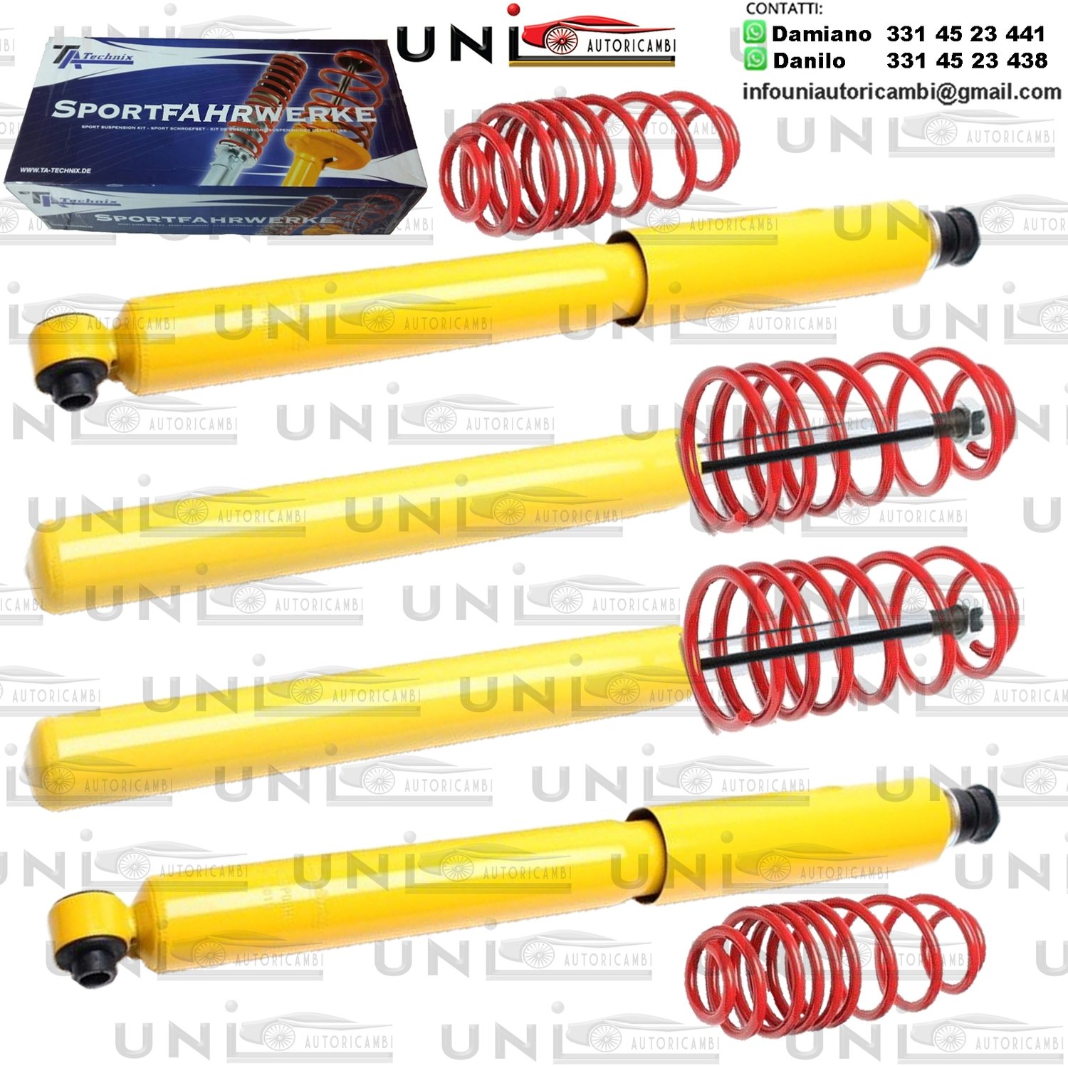 Kit Assetto Sportivo Fisso Tatechnix Opel Calibra (A) da 06.1990 a 1997