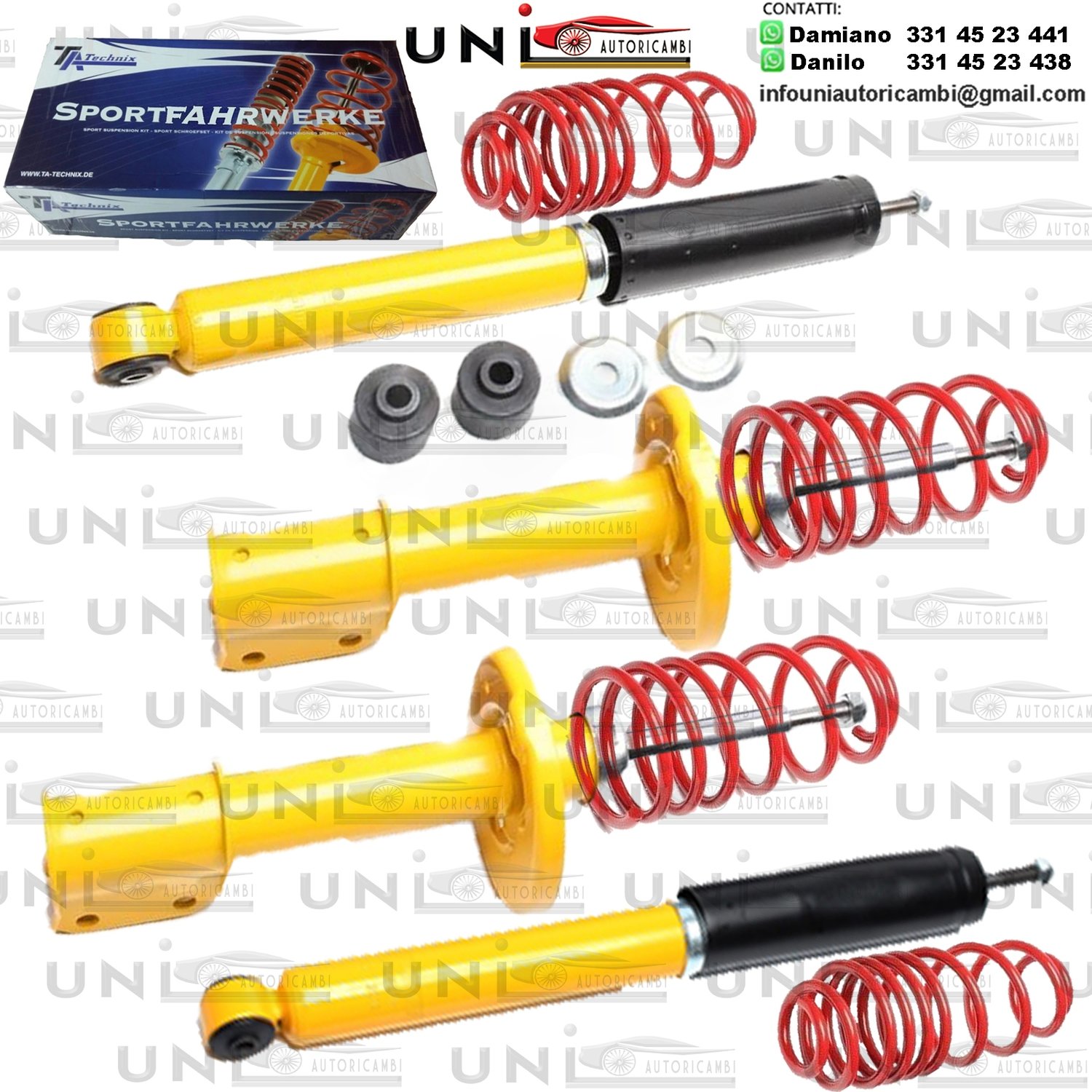 Kit Assetto Sportivo Fisso Tatechnix Opel Corsa A (A / A-CC) da 10.1982 a 03.1993