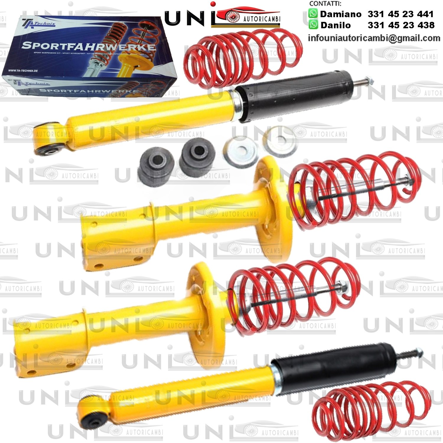 Kit Assetto Sportivo Fisso Tatechnix Opel Corsa A (A / A-CC) da 10.1982 a 03.1993