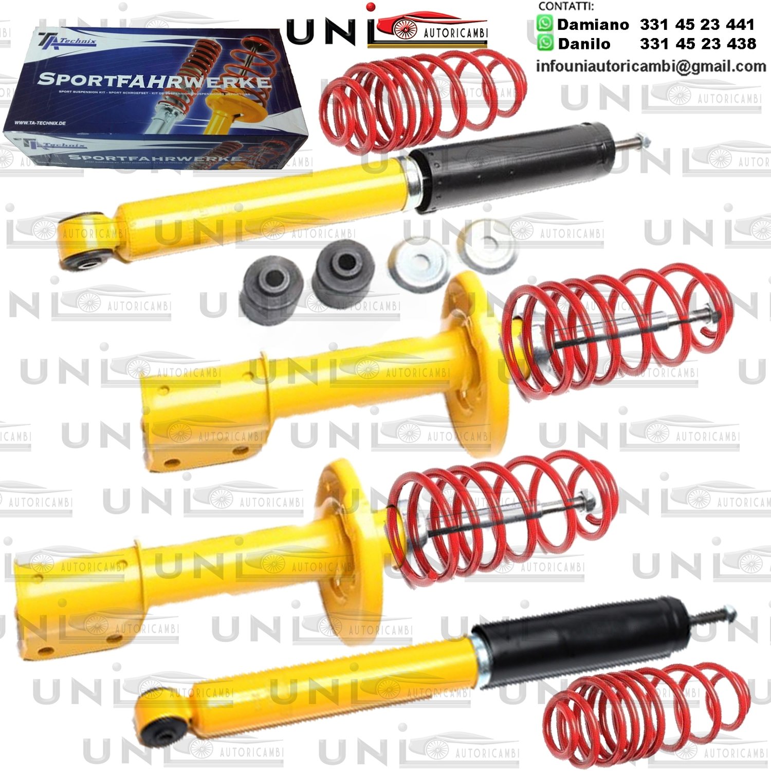 Kit Assetto Sportivo Fisso Tatechnix Opel Corsa A (A / A-CC) da 10.1982 a 03.1993