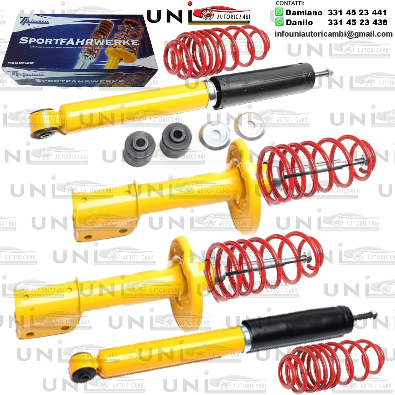 Kit Assetto Sportivo Fisso Tatechnix Opel Corsa B (S93) da 03.1993 a 09.2000