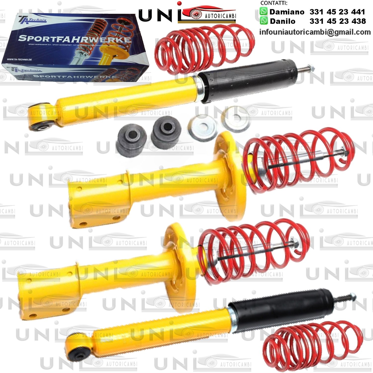 Kit Assetto Sportivo Fisso Tatechnix Opel Corsa B (S93) da 03.1993 a 09.2000