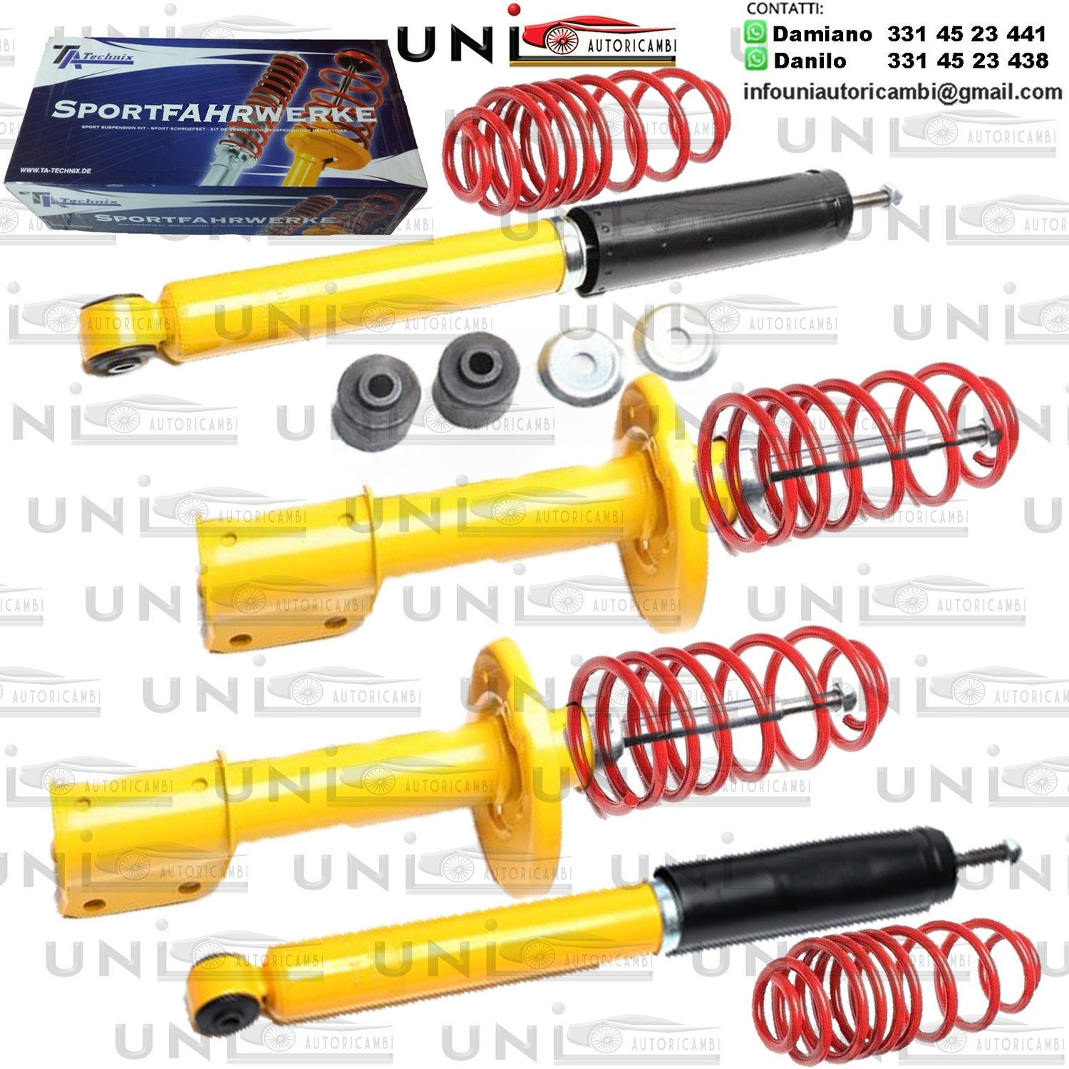 Kit Assetto Sportivo Fisso Tatechnix Opel Corsa B (S93) da 03.1993 a 09.2000