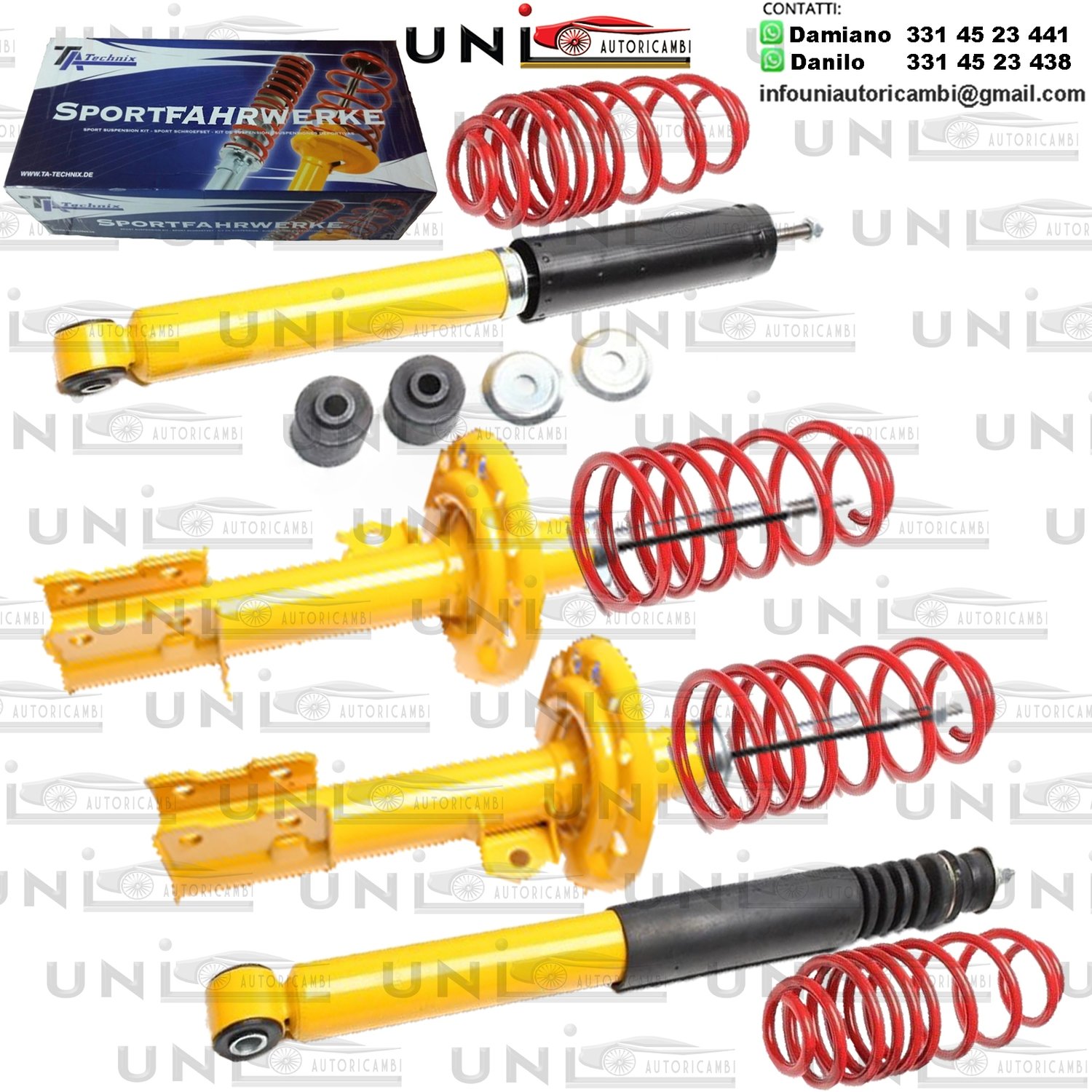 Kit Assetto Sportivo Fisso Tatechnix Opel Corsa (C) da 11.2000 a 10.2006