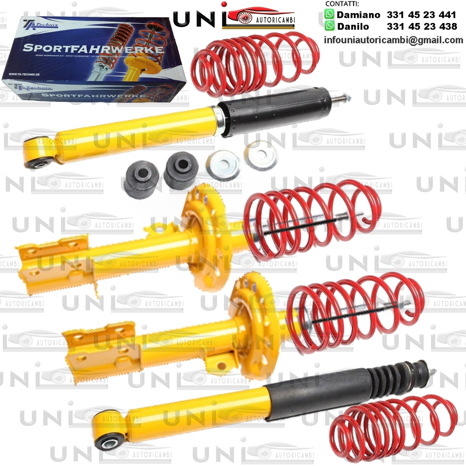 Kit Assetto Sportivo Fisso Tatechnix Opel Corsa (C) da 11.2000 a 10.2006