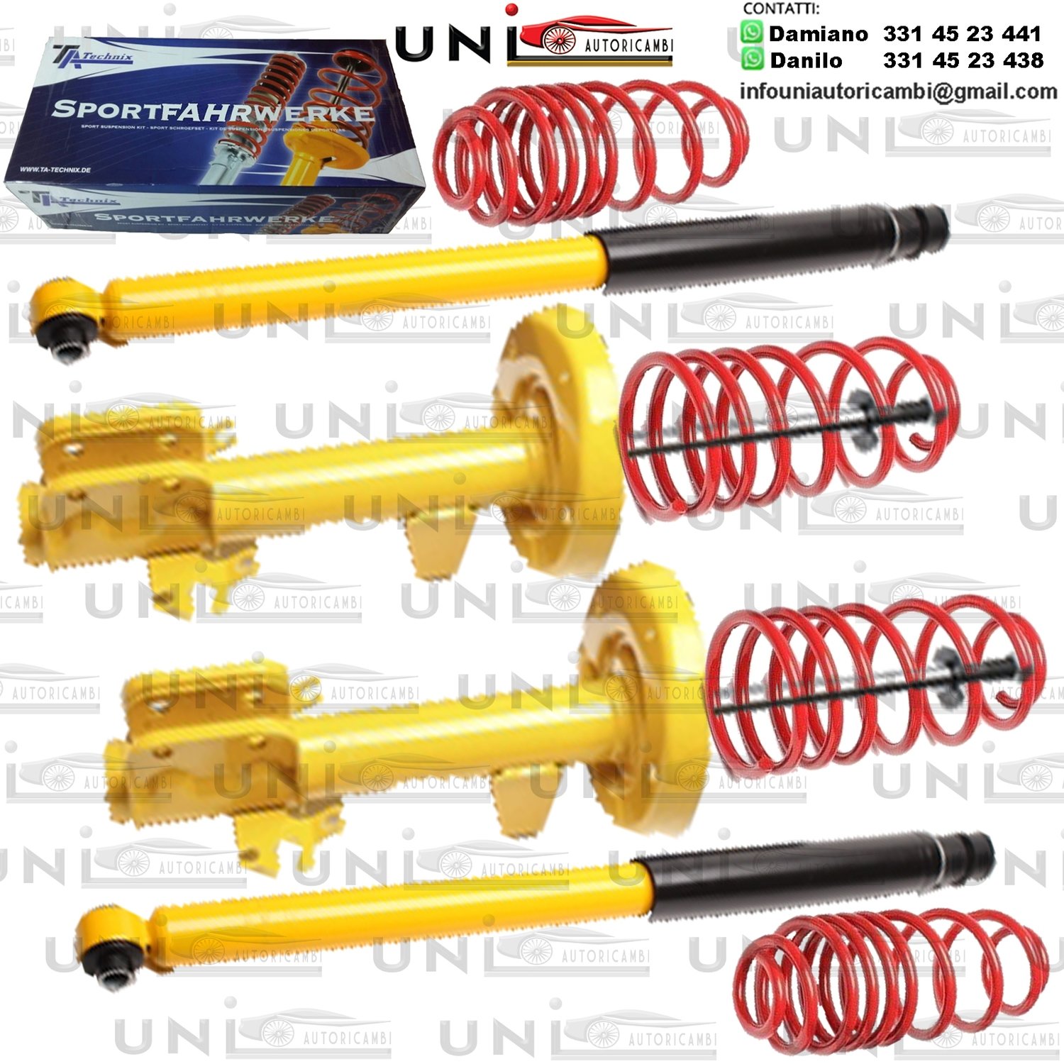 Kit Assetto Sportivo Fisso Tatechnix Opel Omega Limousine (B) da 05.1994 a 06.2003