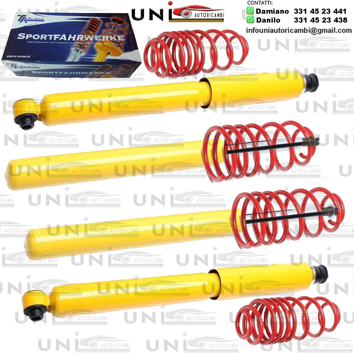 Kit Assetto Sportivo Fisso Tatechnix Opel Vectra (A) da 10.1988 a 09.1995