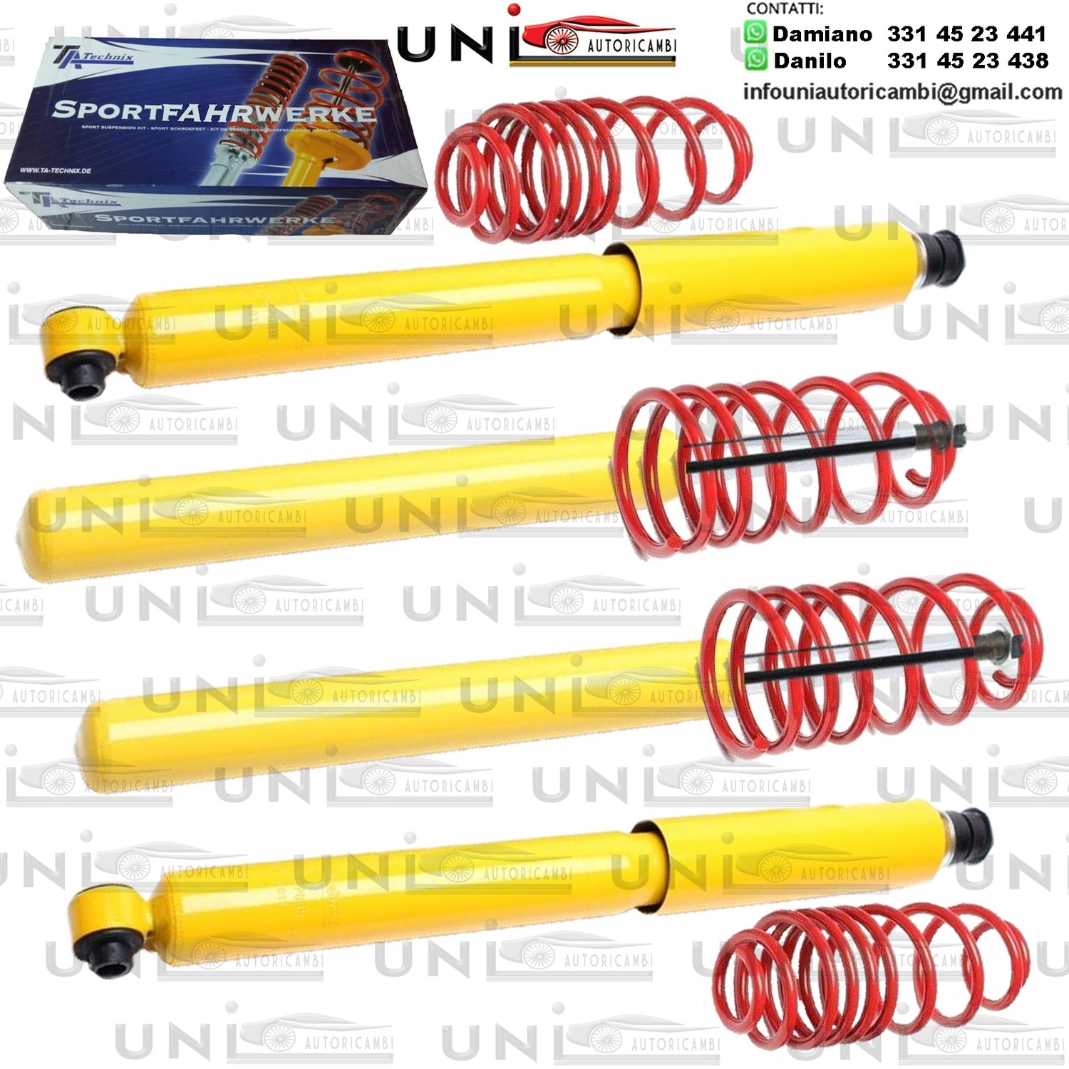 Kit Assetto Sportivo Fisso Tatechnix Opel Vectra (A) da 10.1988 a 09.1995