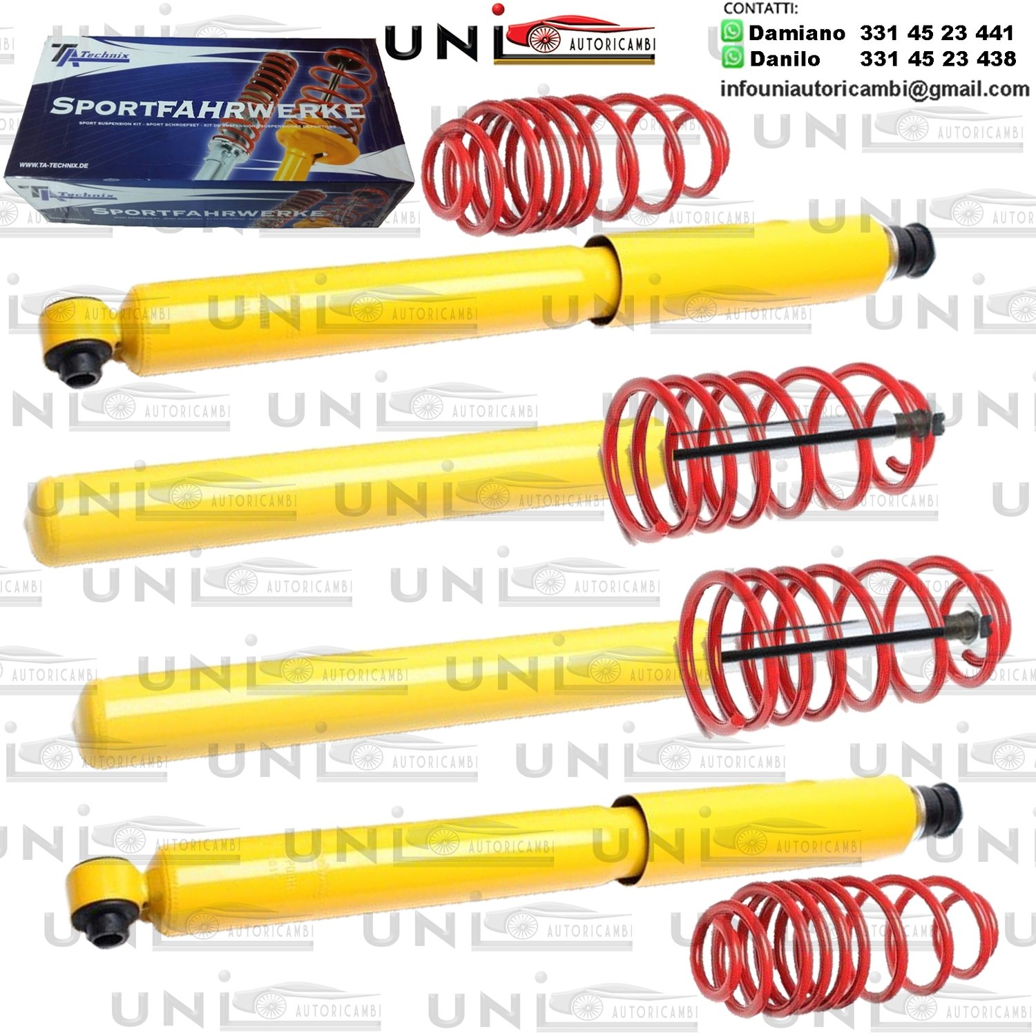 Kit Assetto Sportivo Fisso Tatechnix Opel Vectra (A-X) da 10.1988 a 09.1995