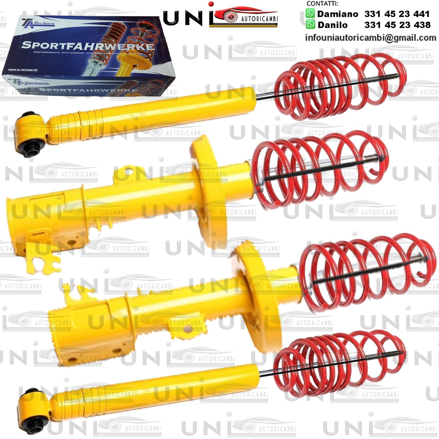 Kit Assetto Sportivo Fisso Tatechnix Opel Vectra (B) da 10.1995 a 02.2002