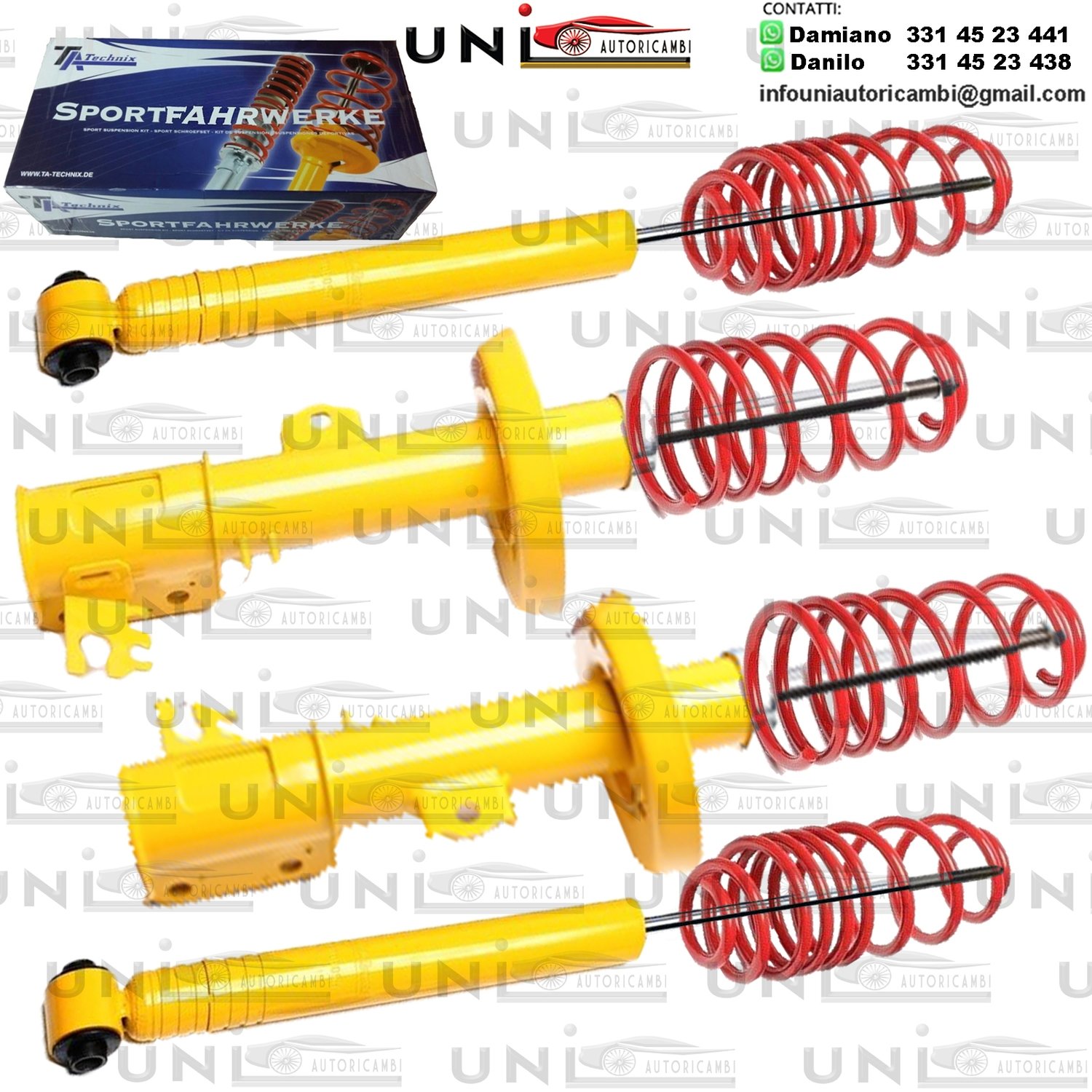 Kit Assetto Sportivo Fisso Tatechnix Opel Vectra (B) da 10.1995 a 02.2002