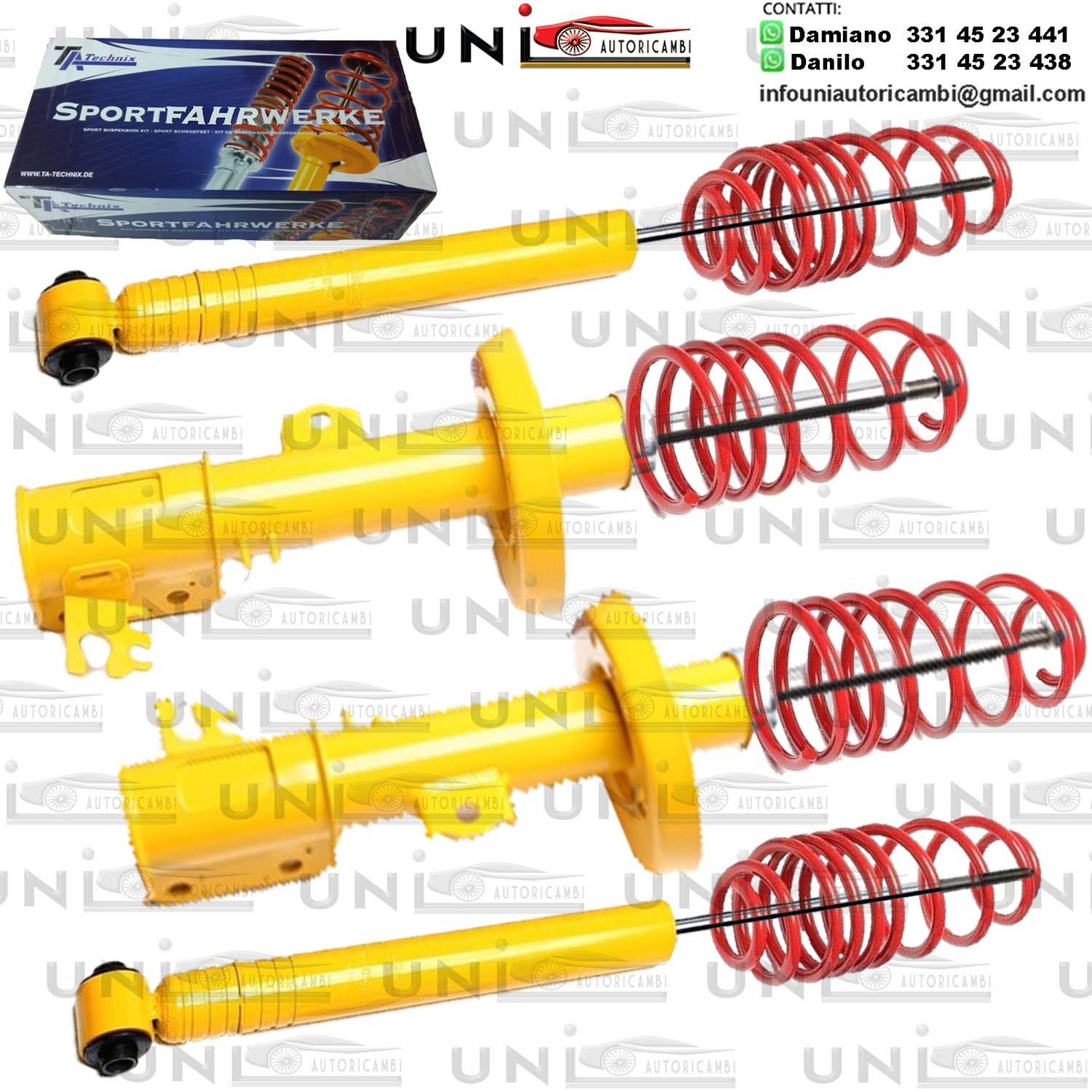 Kit Assetto Sportivo Fisso Tatechnix Opel Vectra (B) da 10.1995 a 02.2002