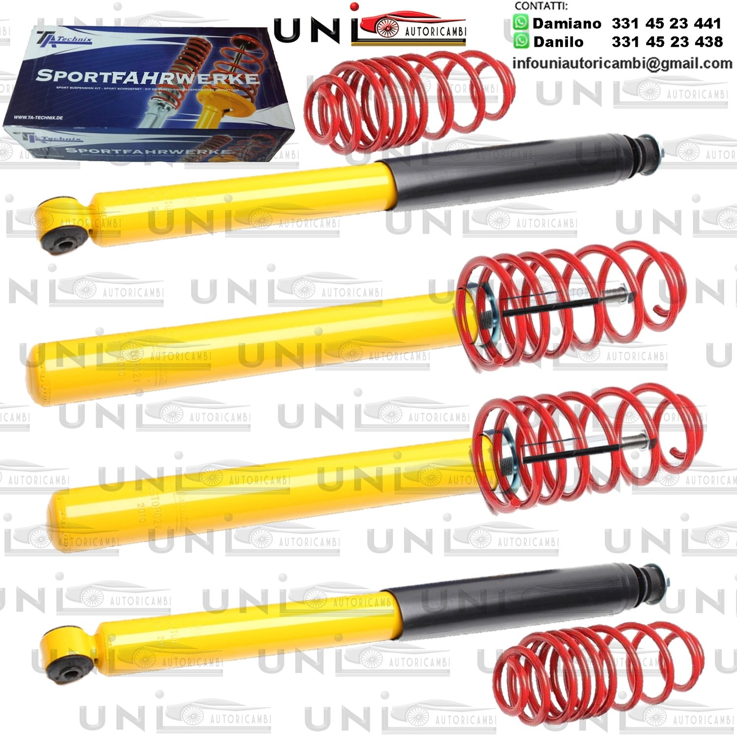 Kit Assetto Sportivo Fisso Tatechnix Opel Astra F incl. Cabrio (T92) da 09.1991 a 01.1998