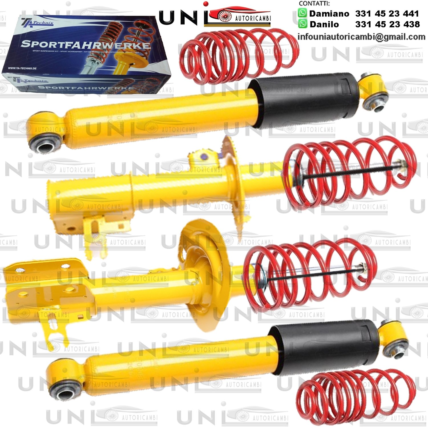 Kit Assetto Sportivo Fisso Tatechnix Opel  Astra H Berlina + Hatchback (A-H) da 2004 a 2010