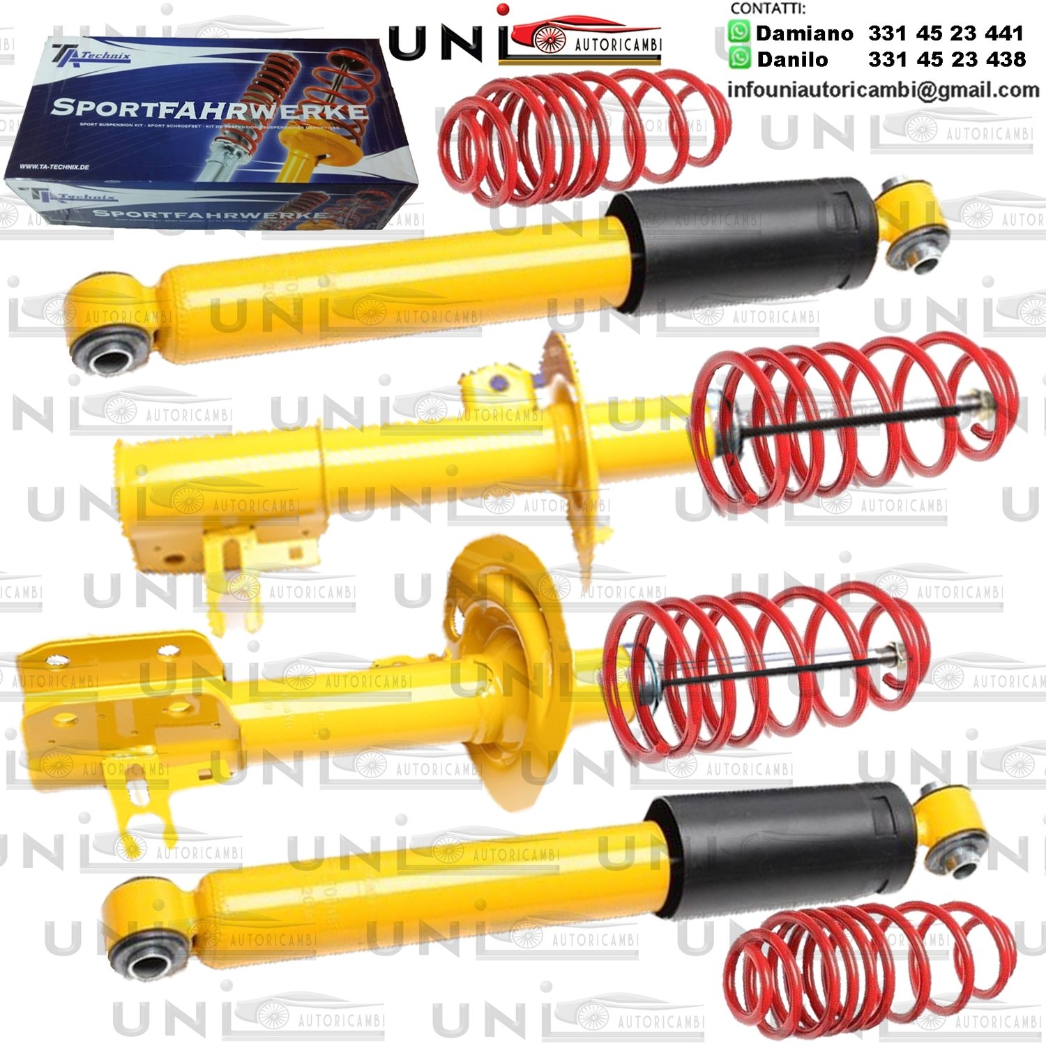 Kit Assetto Sportivo Fisso Tatechnix Opel Astra H Berlina + Hatchback (A-H) da 2004 a 2010