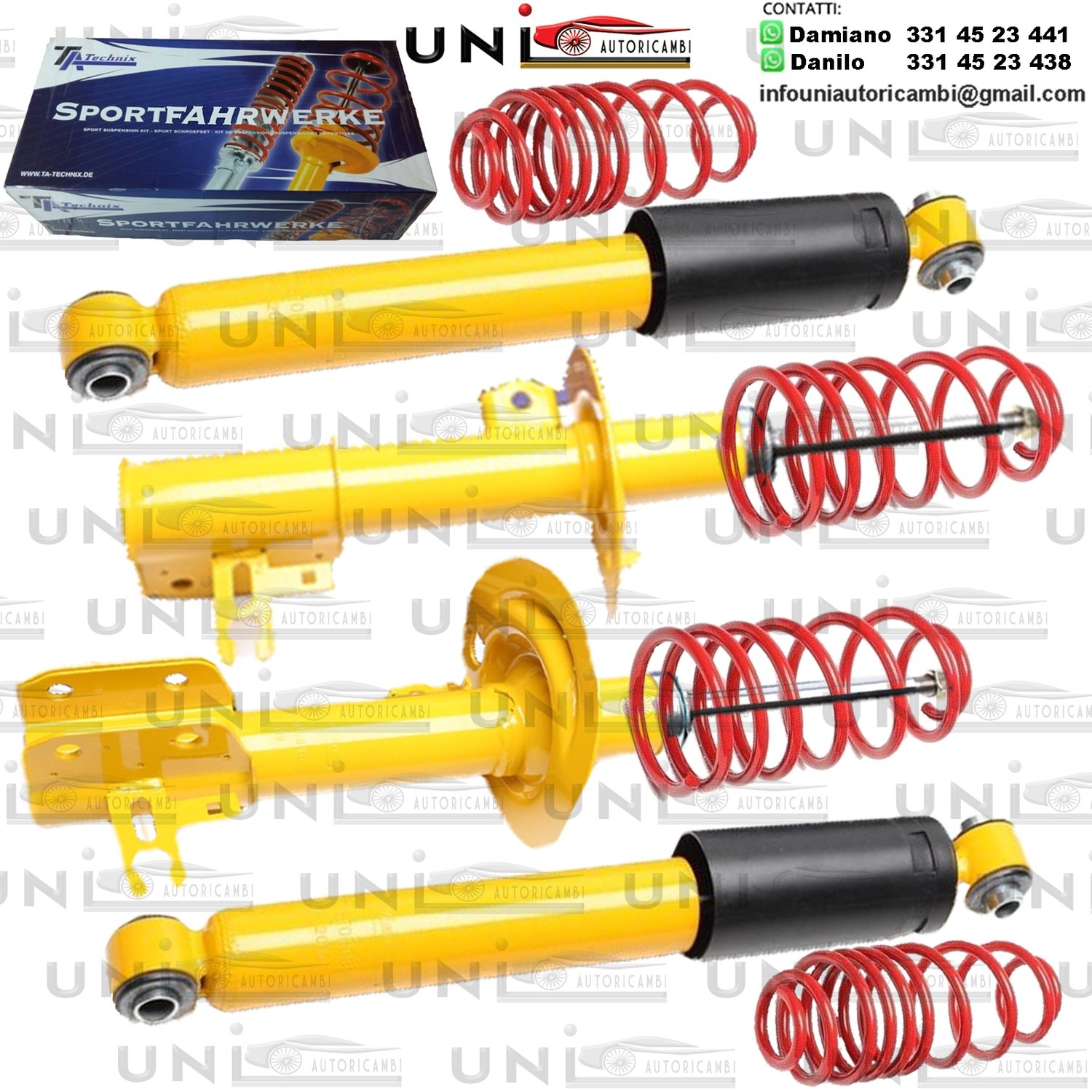 Kit Assetto Sportivo Fisso Tatechnix Opel Astra H Berlina + Hatcback (A-H) da 2004 a 2010