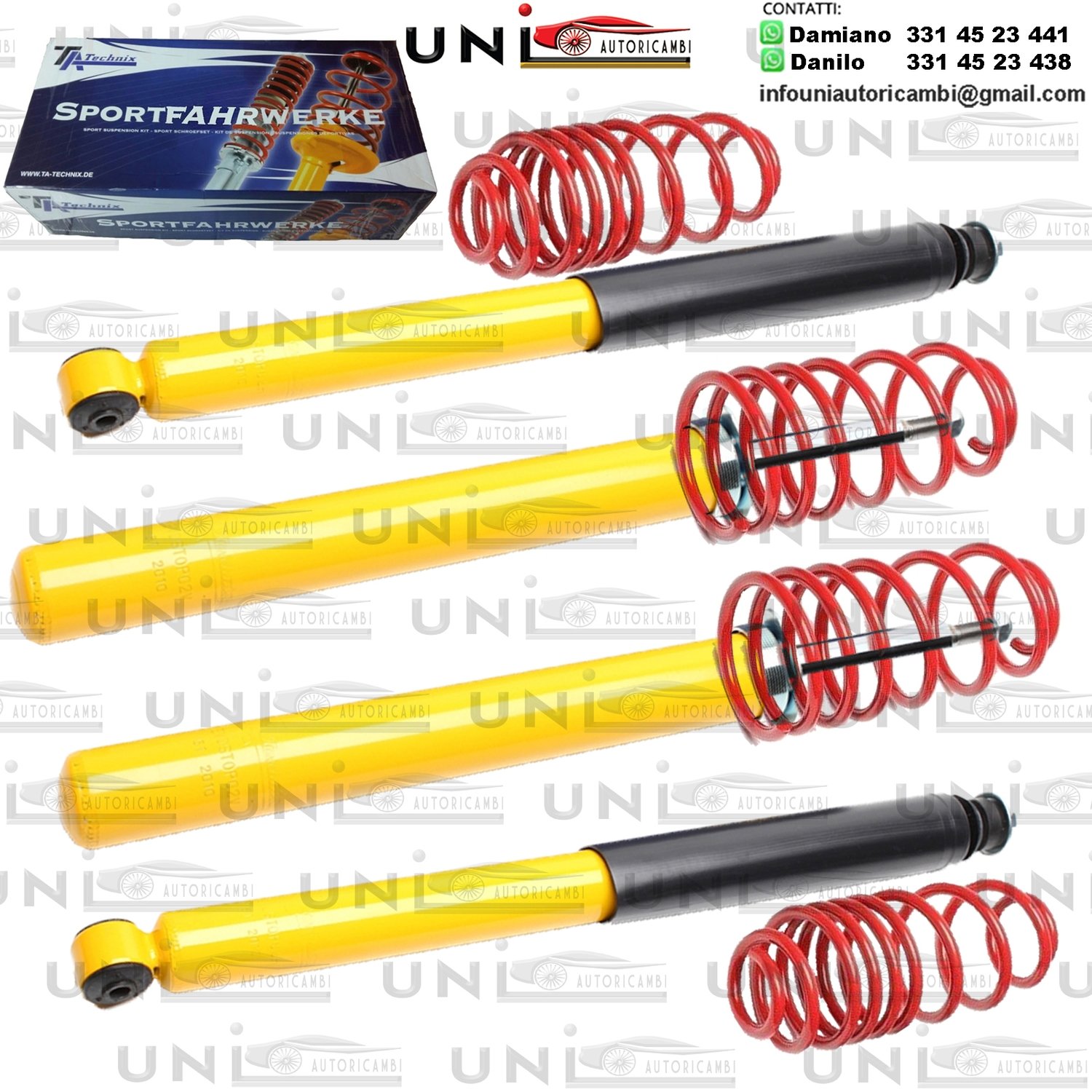 Kit Assetto Sportivo Fisso Tatechnix Opel Kadett (D) da 09.1979 a 08.1984