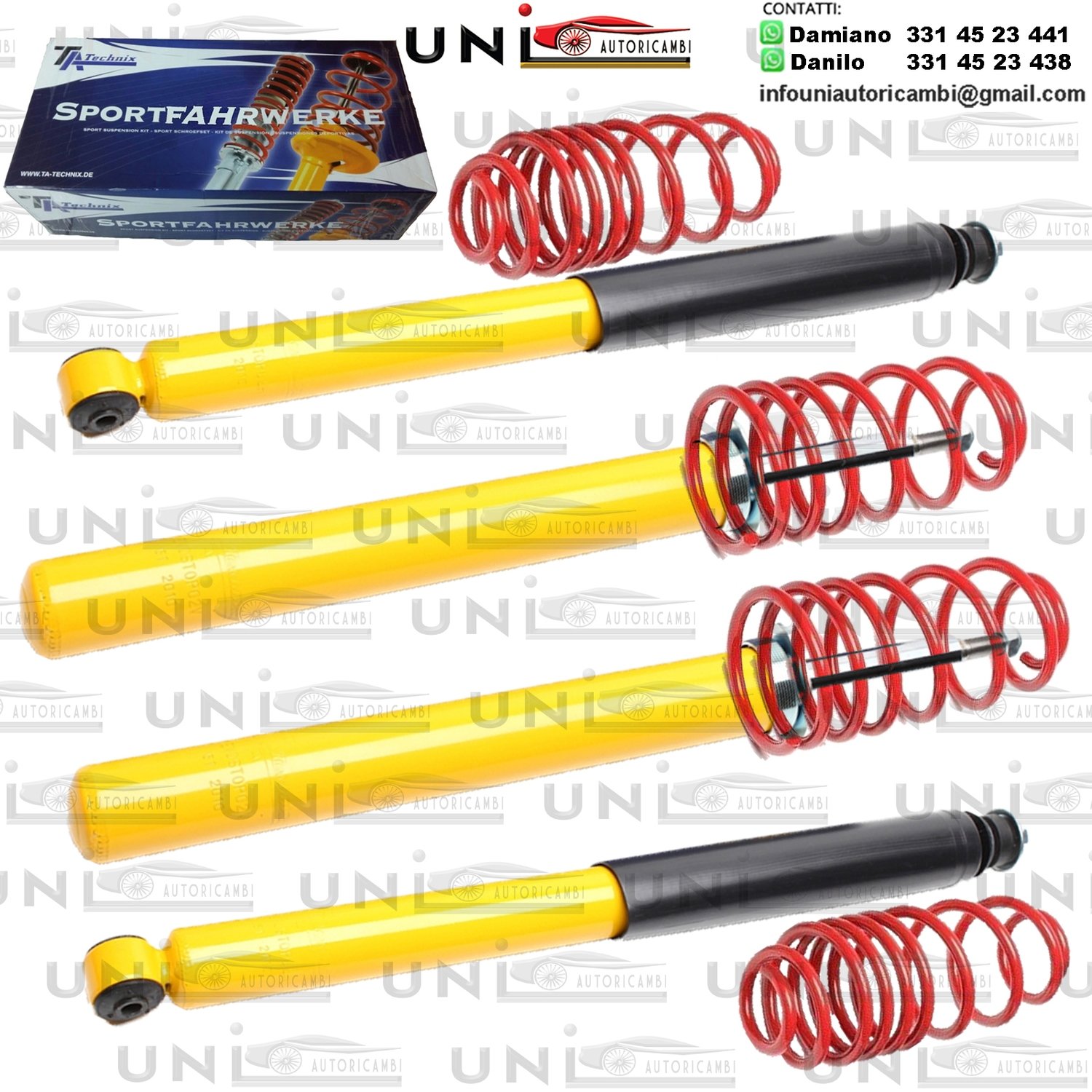 Kit Assetto Sportivo Fisso Tatechnix Opel Kadett (D) da 09.1979 a 08.1984