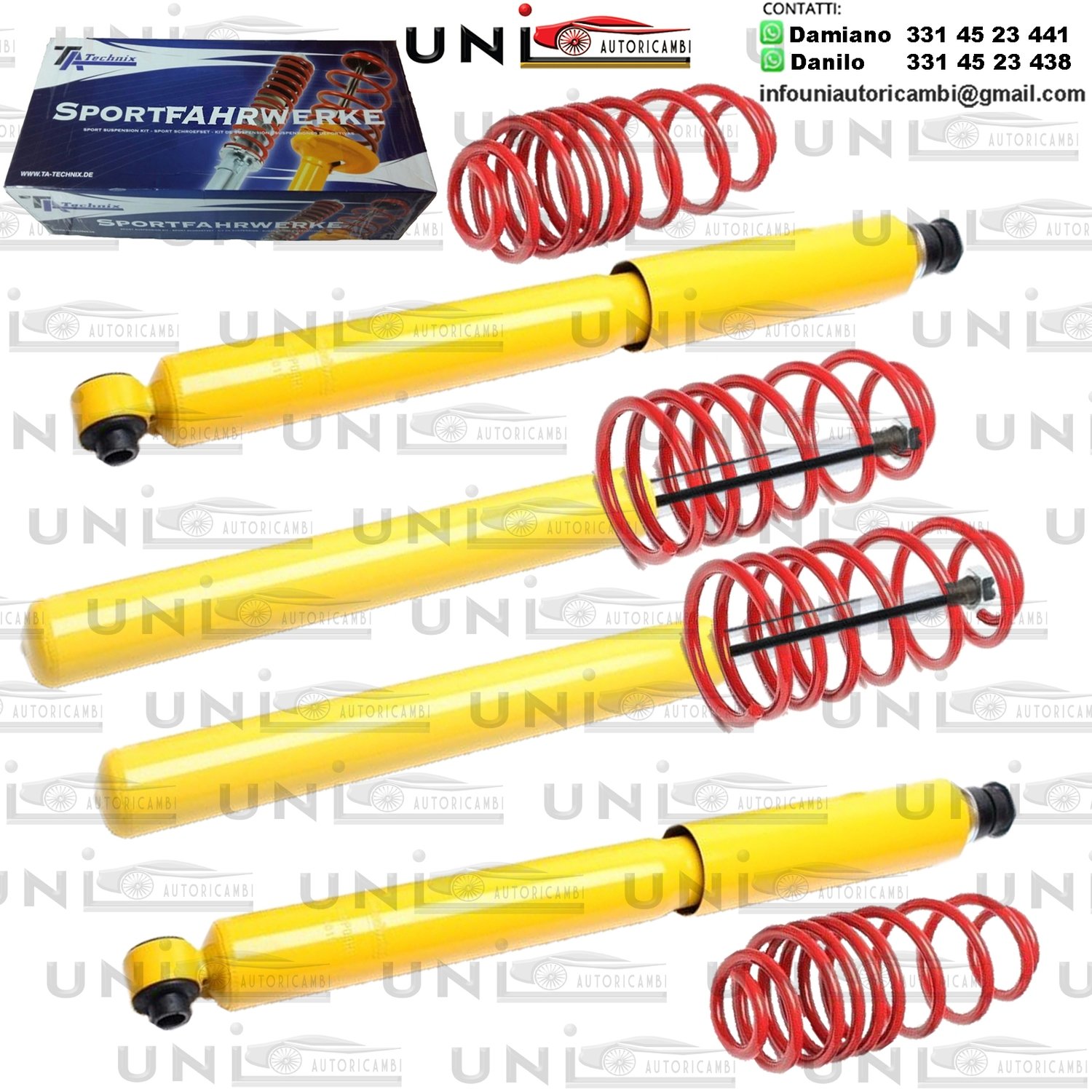 Kit Assetto Sportivo Fisso Tatechnix Opel Vectra A (A-X) da 10.1988 a 09.1995