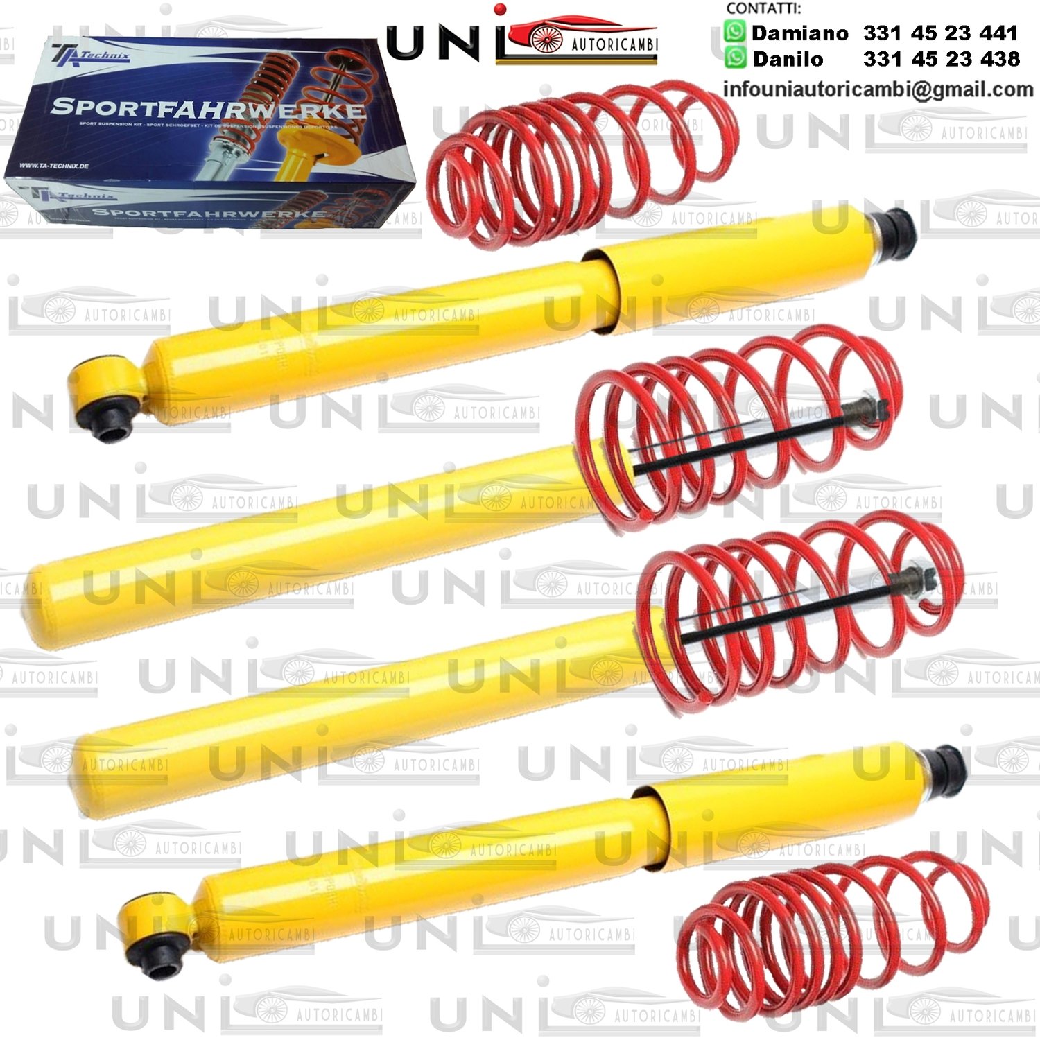 Kit Assetto Sportivo Fisso Tatechnix Opel Vectra (A-X) da 09.1992 a 09.1995