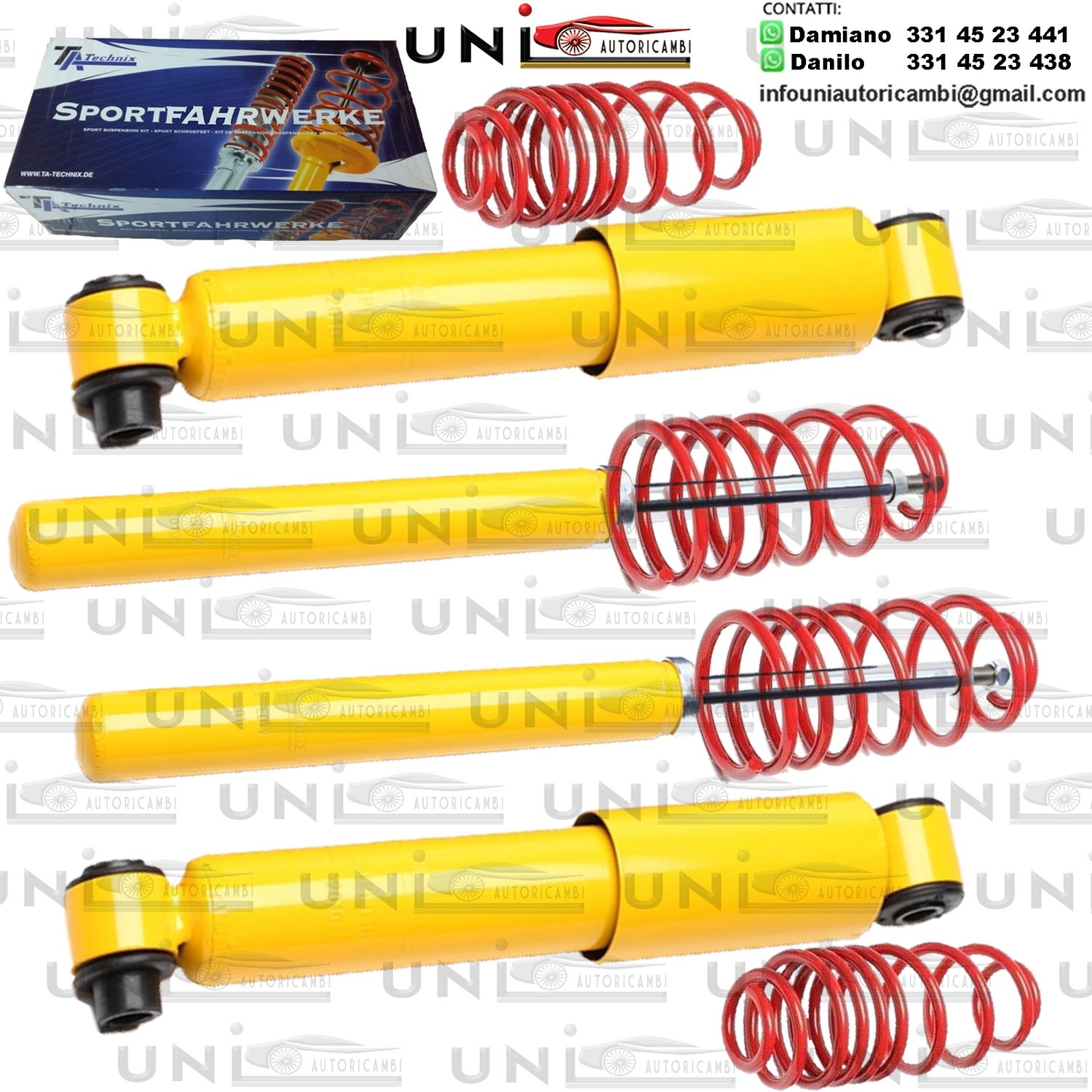 Kit Assetto Sportivo Fisso Tatechnix Peugeot 106 (1C) da 05.1996 a 07.2003