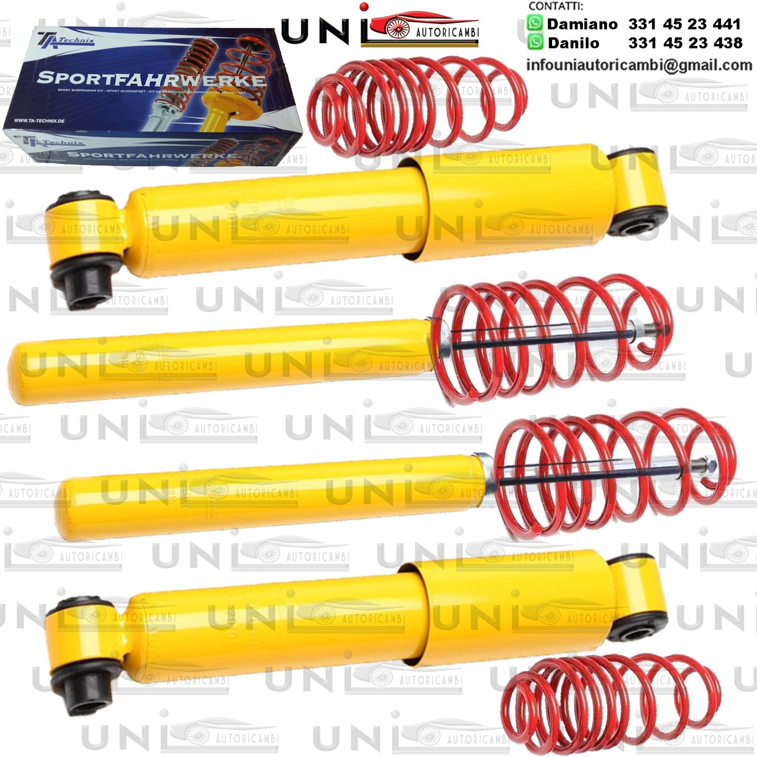 Kit Assetto Sportivo Fisso Tatechnix Peugeot 106 (1C) da 05.1996 a 07.2003