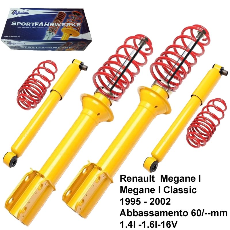 Kit Assetto Sportivo Fisso Tatechnix Renault  Megane I (BA) da 1995 a 2002