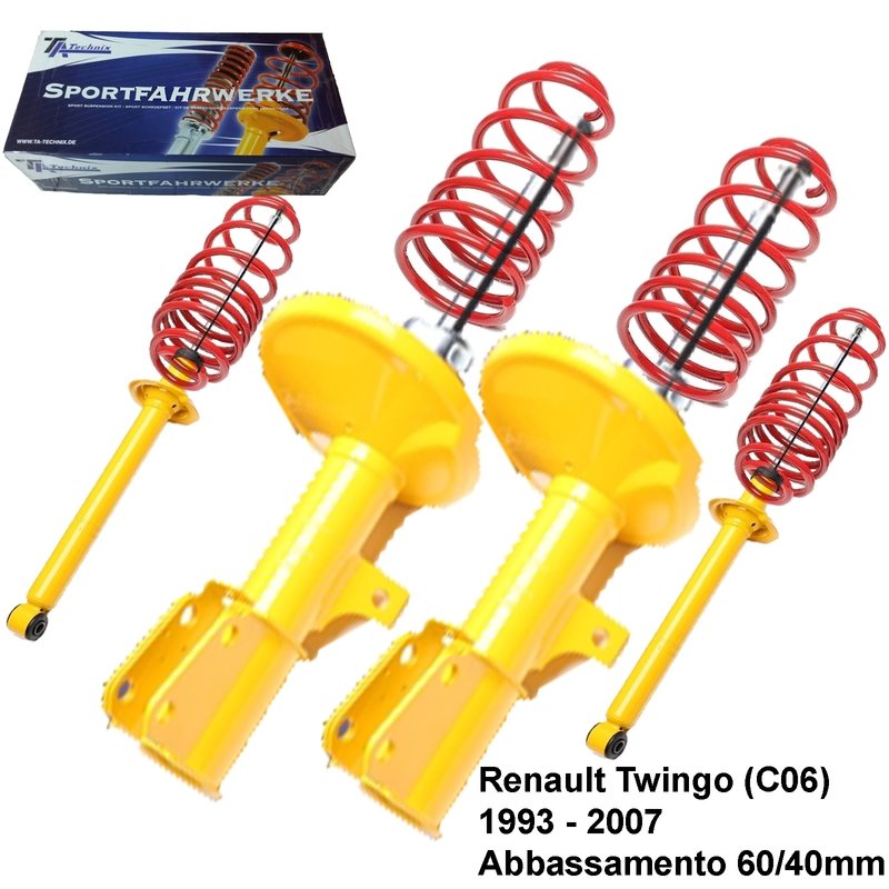 Kit Assetto Sportivo Fisso Tatechnix Renault Twingo (C06) da 1993 a 2007