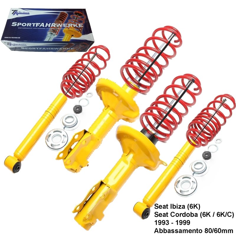 Kit Assetto Sportivo Fisso Tatechnix Seat Ibiza (6K) da 1993 a 1999