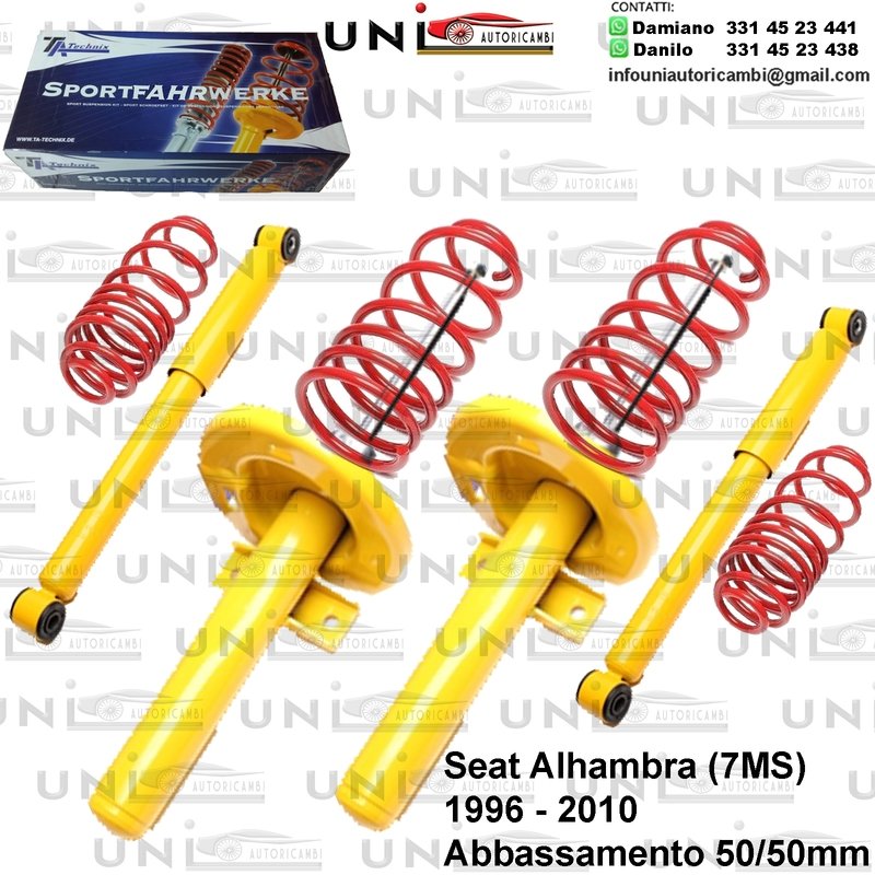Kit Assetto Sportivo Fisso Tatechnix Seat Alhambra (7MS) da 1996 a 2010